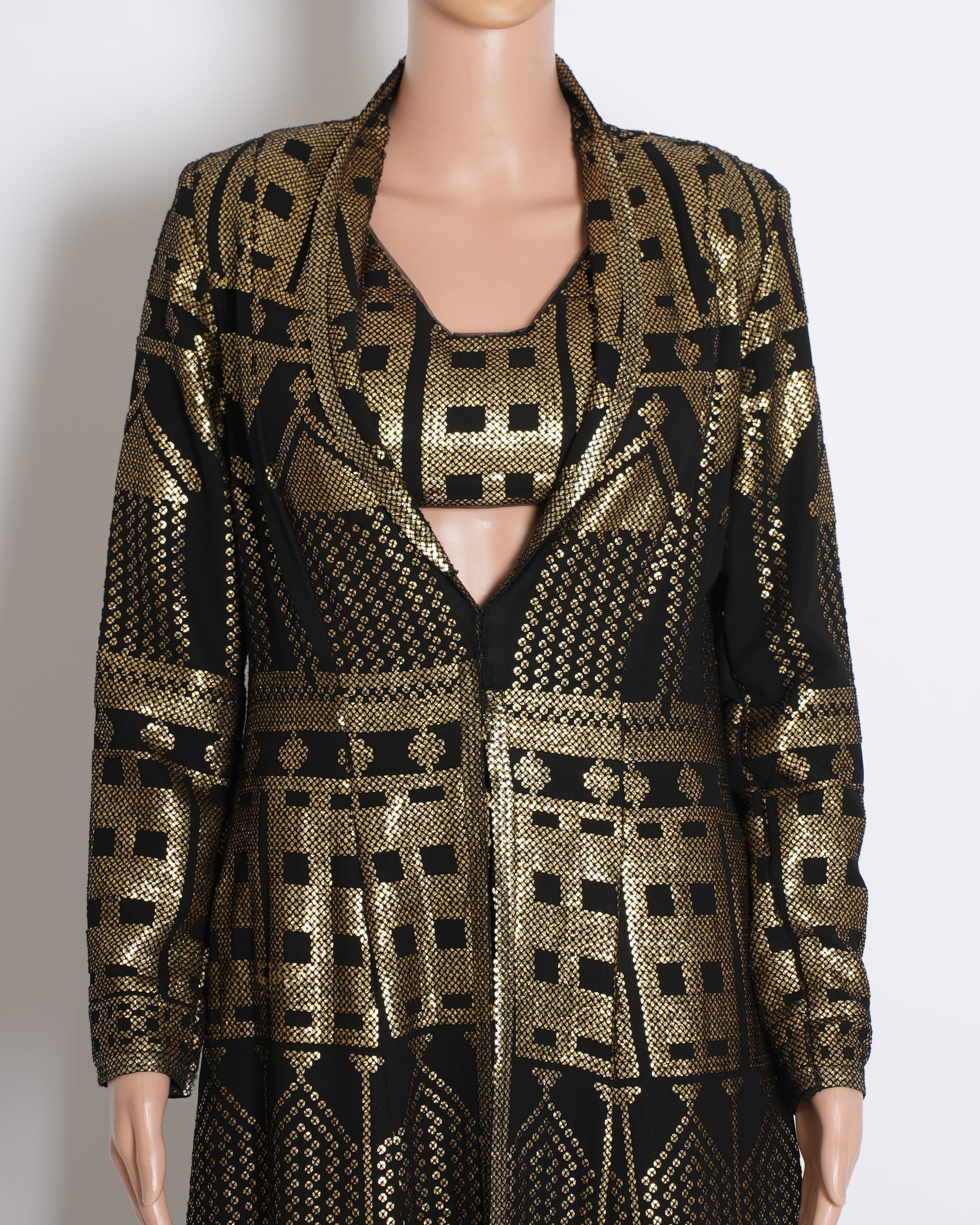 Manish Malhotra Black & Golden Co - ord with Jacket