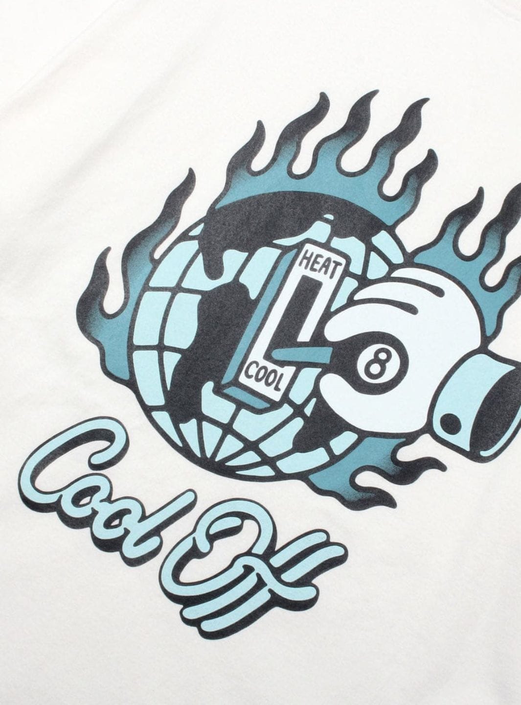 Tee Library T-Shirt Library What Life is Cool Off Kimono Boxy T - Shirt White