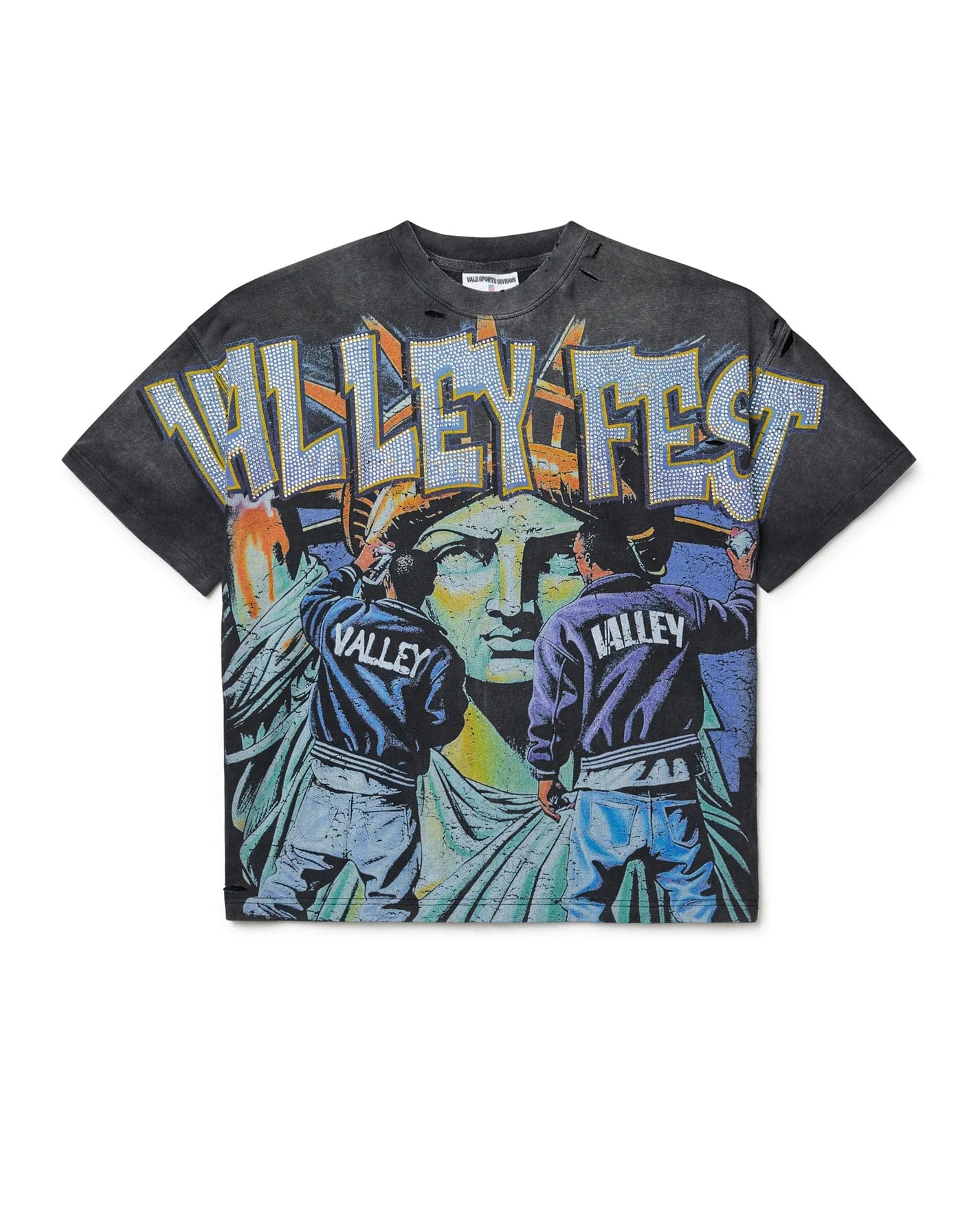 Vale Forever Bling Graffiti T-Shirt Black