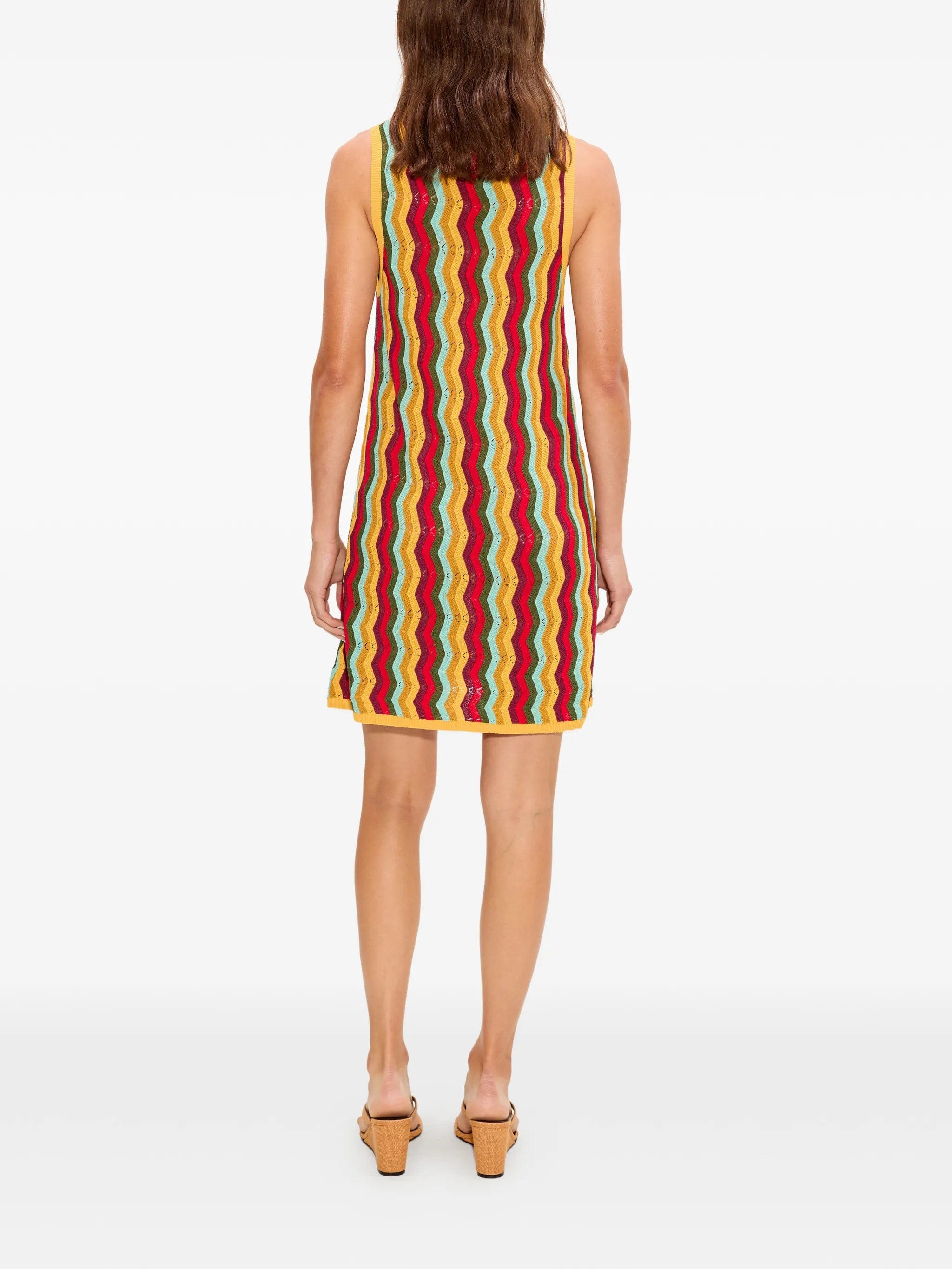 Simon Miller Hazel zigzag - knit sleeveless mini dress