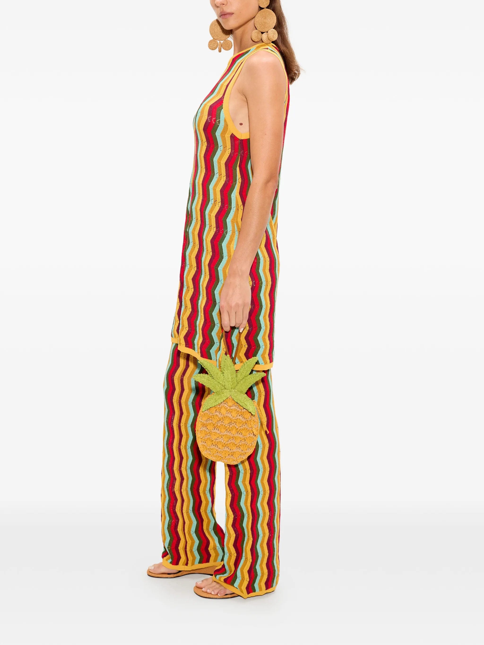 Simon Miller Hazel zigzag - knit sleeveless mini dress