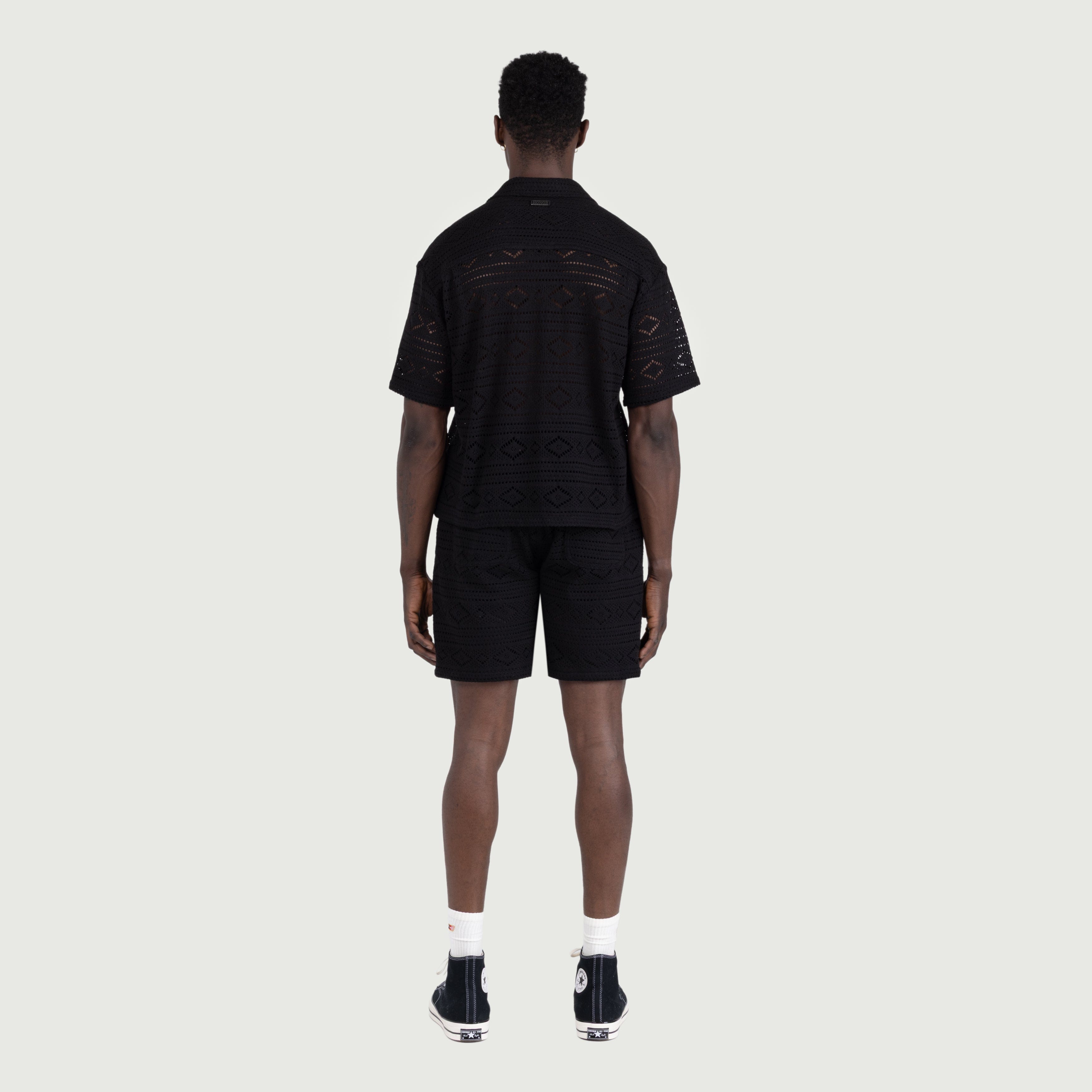 Honor The Gift Mens Pointelle Crochet Drawcord 7" Shorts
