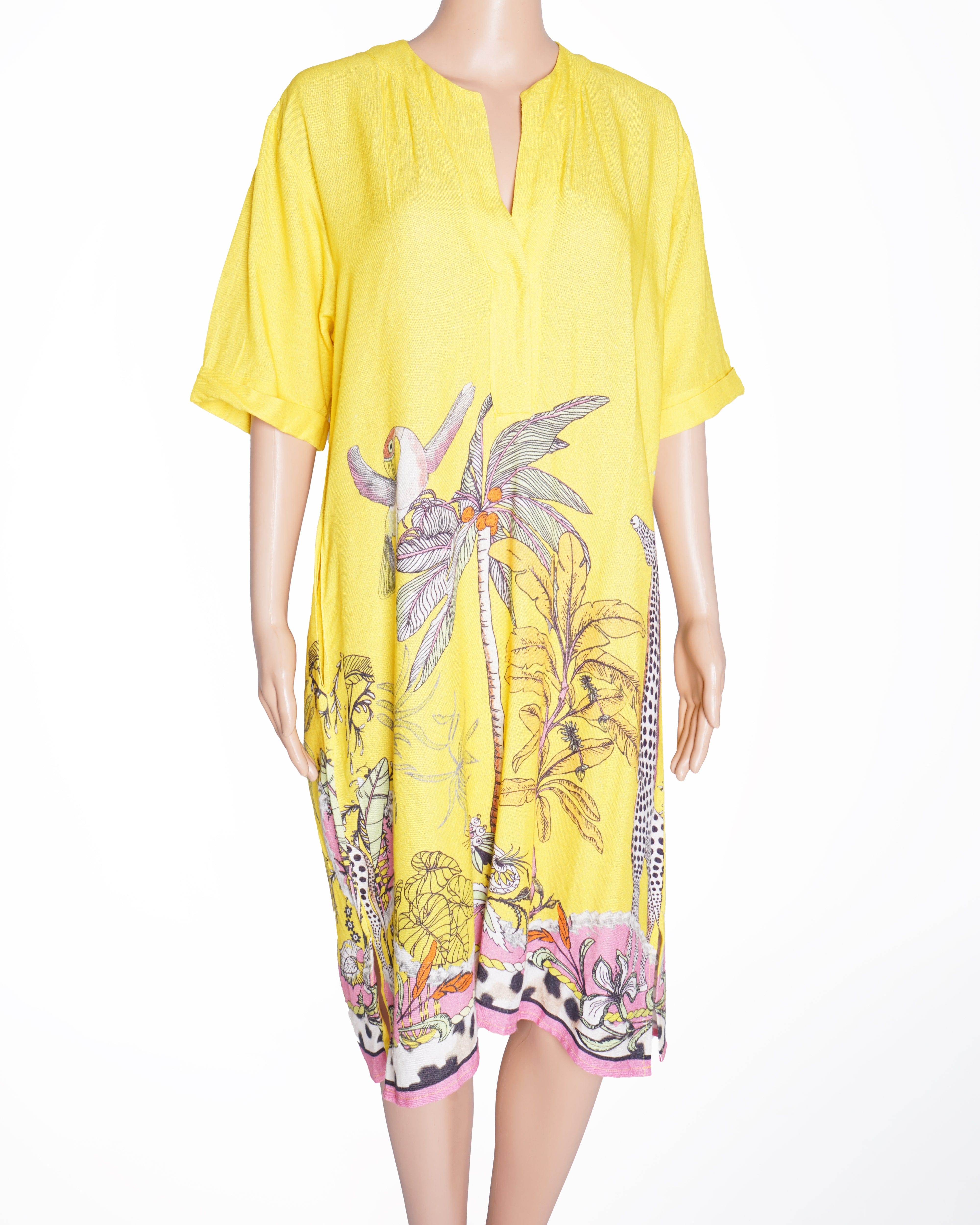 Isabel Marant New Isabel Marant Étoile Printed Dress In Yellow