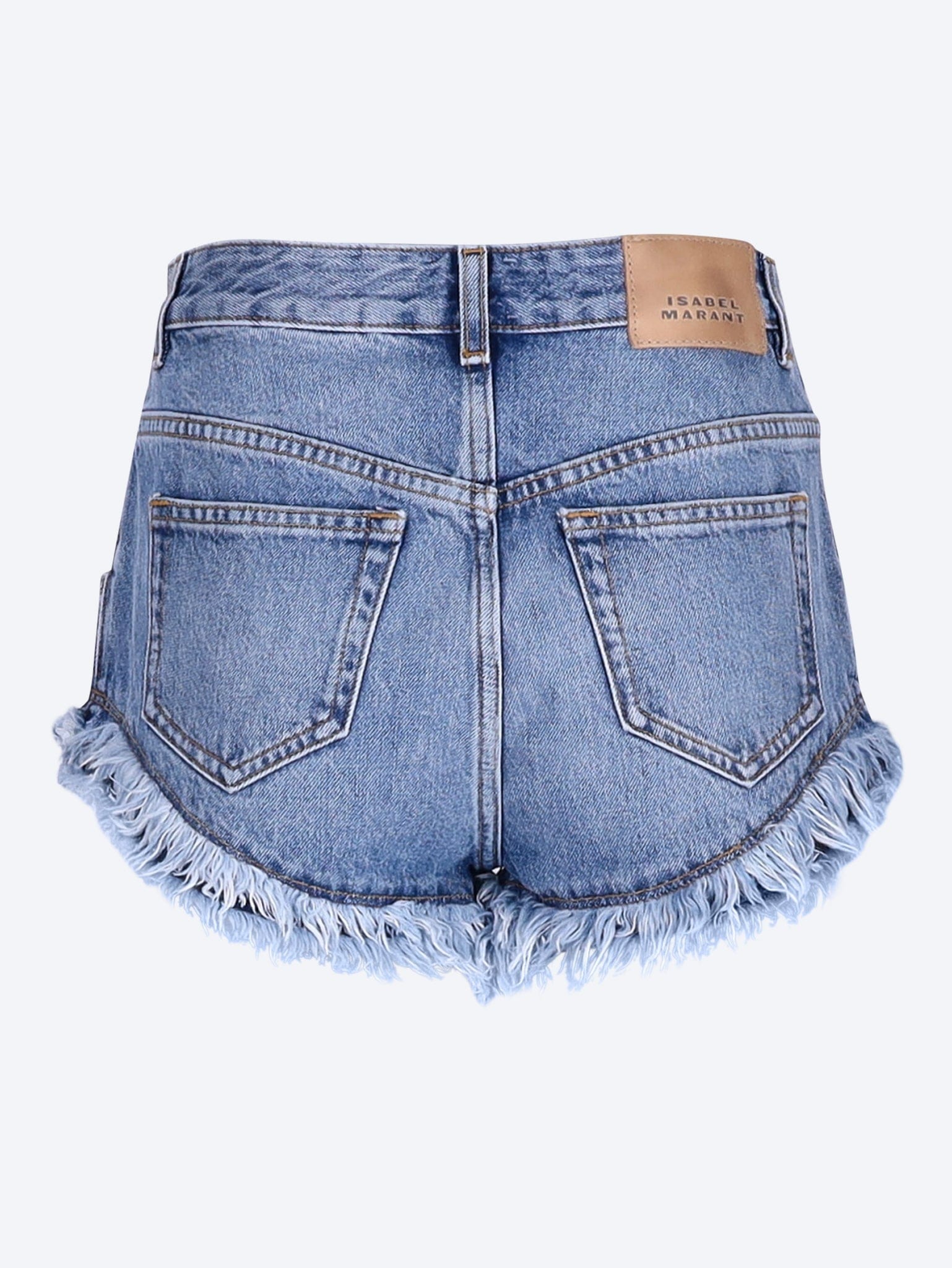 Isabel Marant Eneidala denim mini shorts