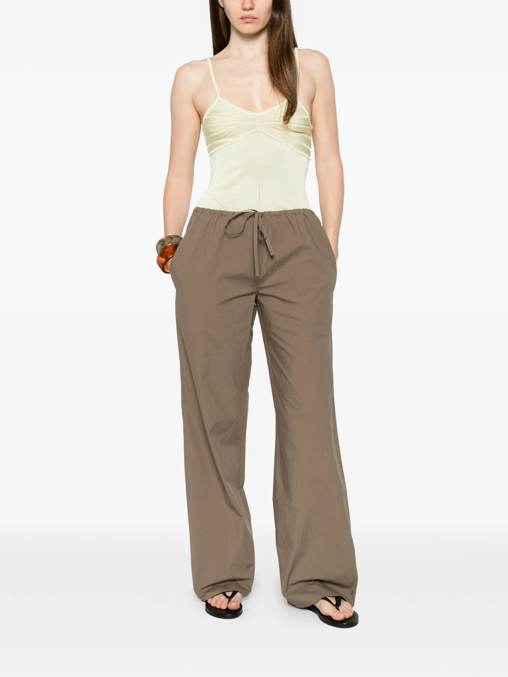 Matteau Drawcord straight - leg trousers