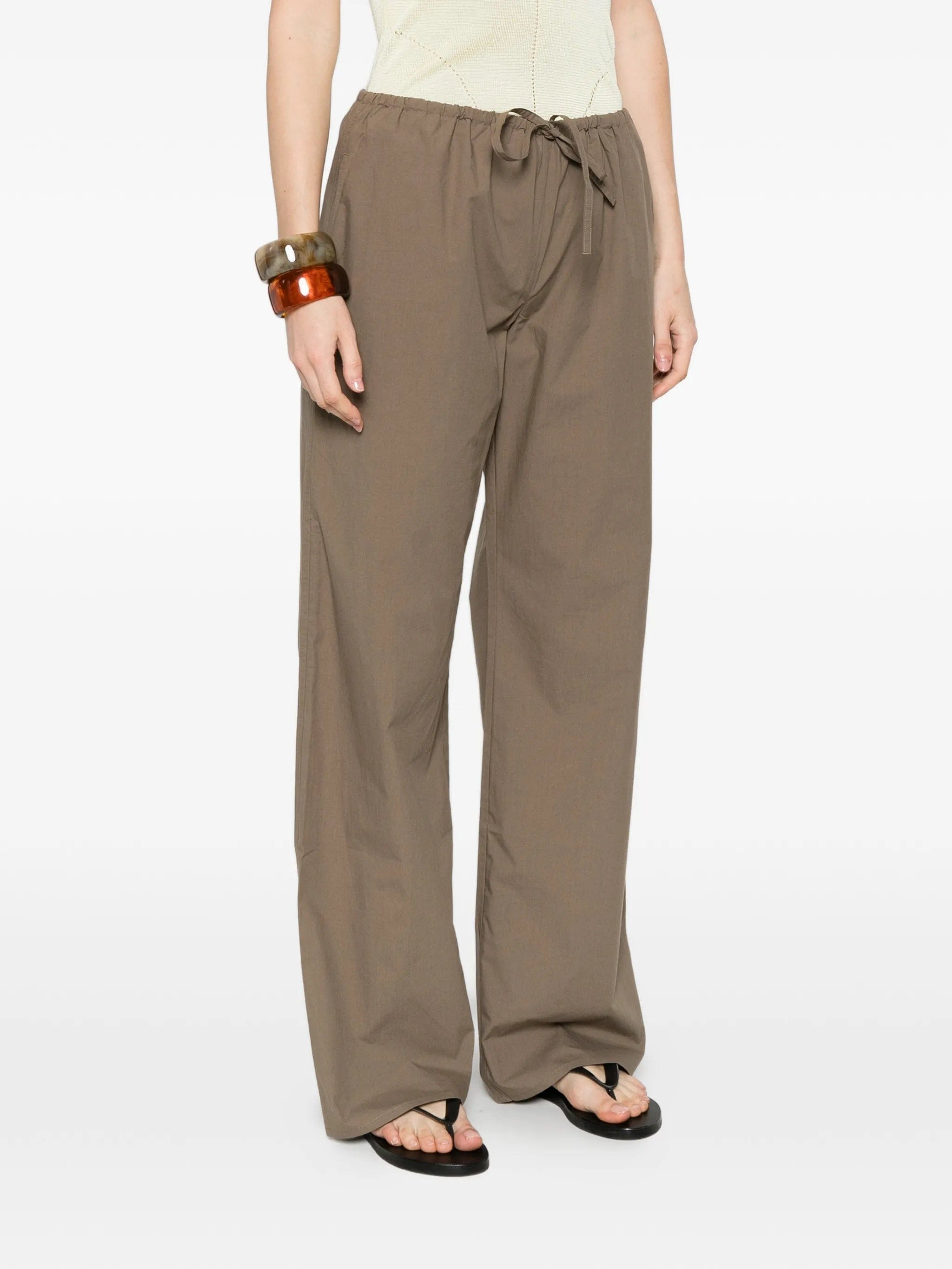 Matteau Drawcord straight - leg trousers