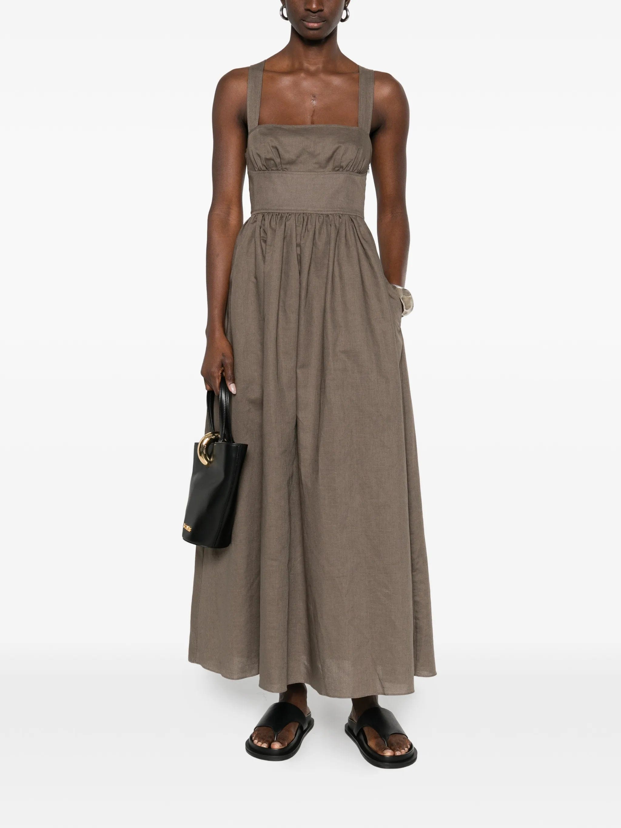 Matteau crossback maxi dress