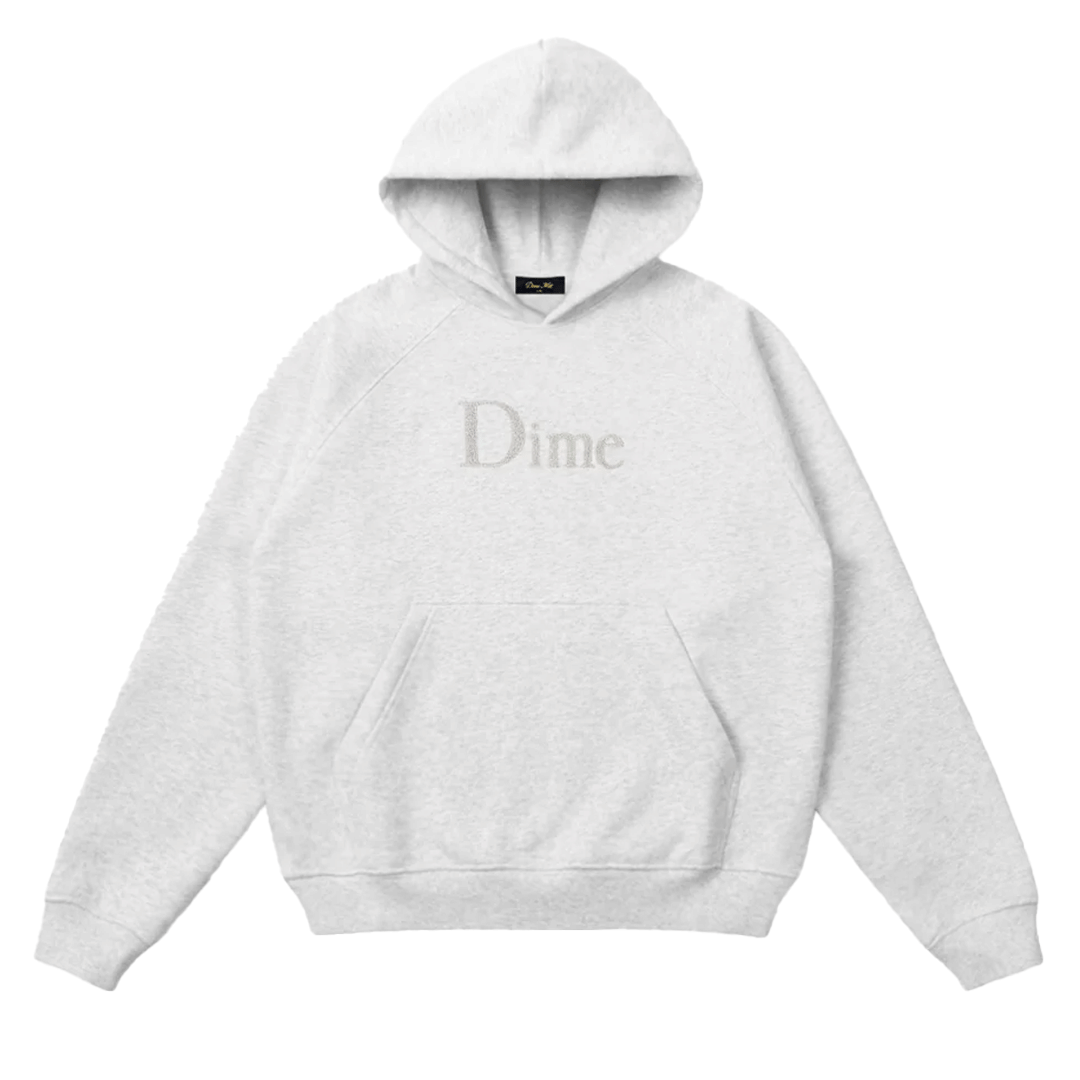 DIME CLASSIC LOGO HOODIE ASH
