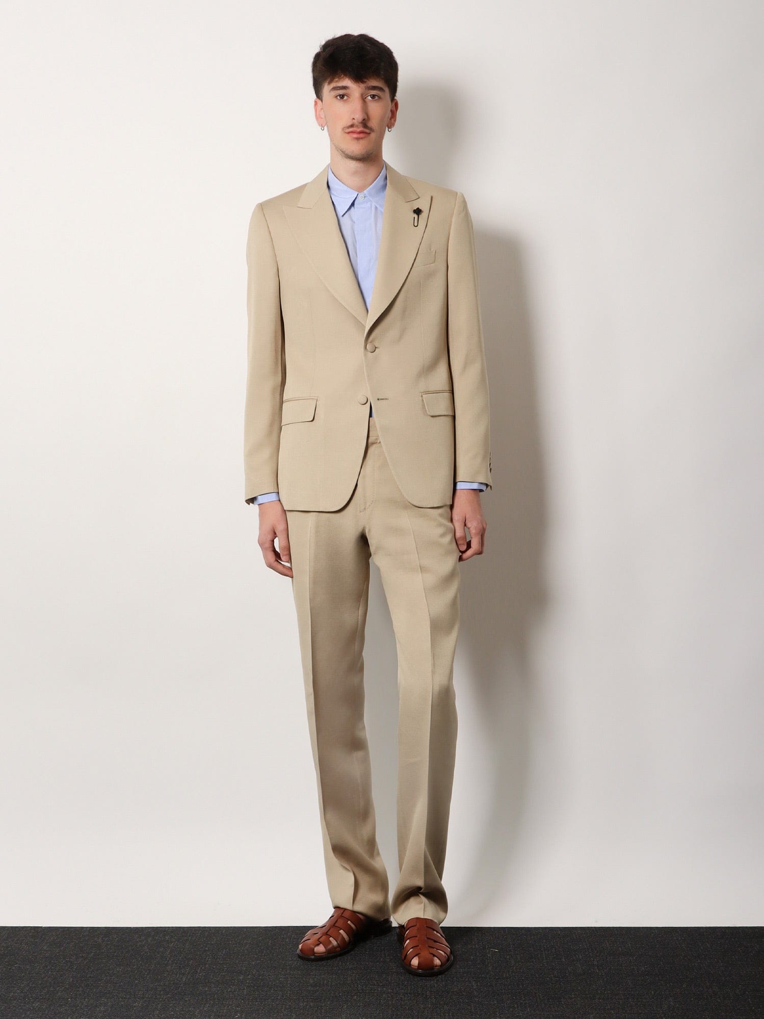 Lardini Palu viscose and silk trousers