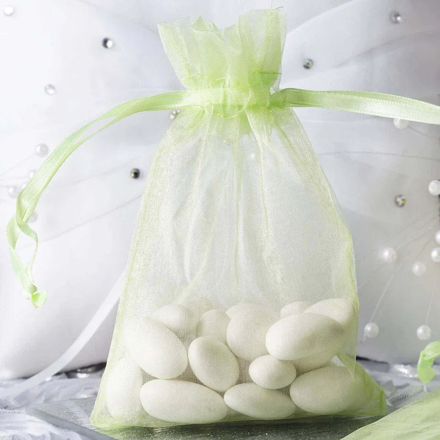 MINT 10 Pack 4"x6" Mint Organza Drawstring Wedding Party Favor Gift Bags