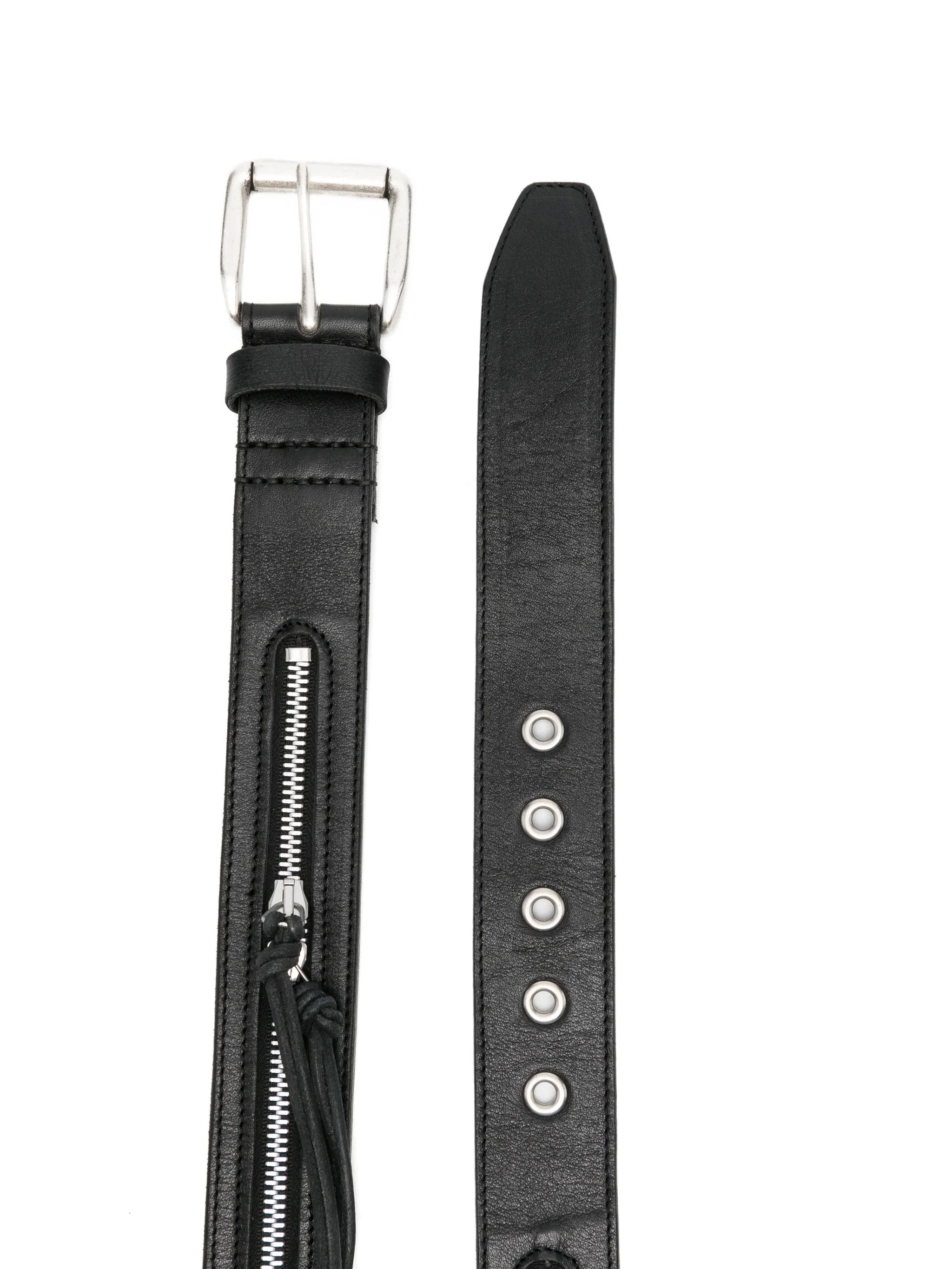 OUR Legacy zipped leather belt