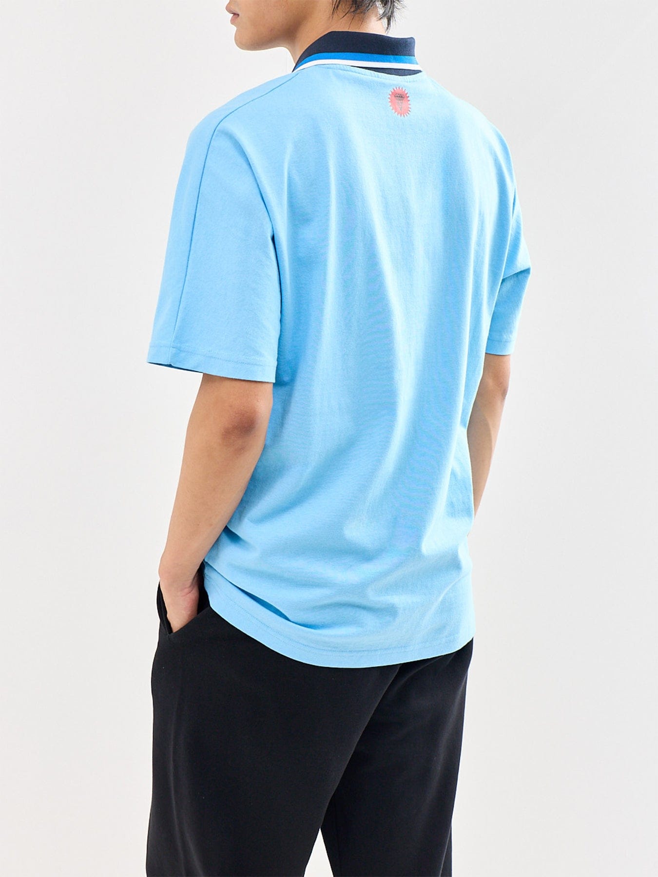 Icecream Running Dog Football Shirt Blue