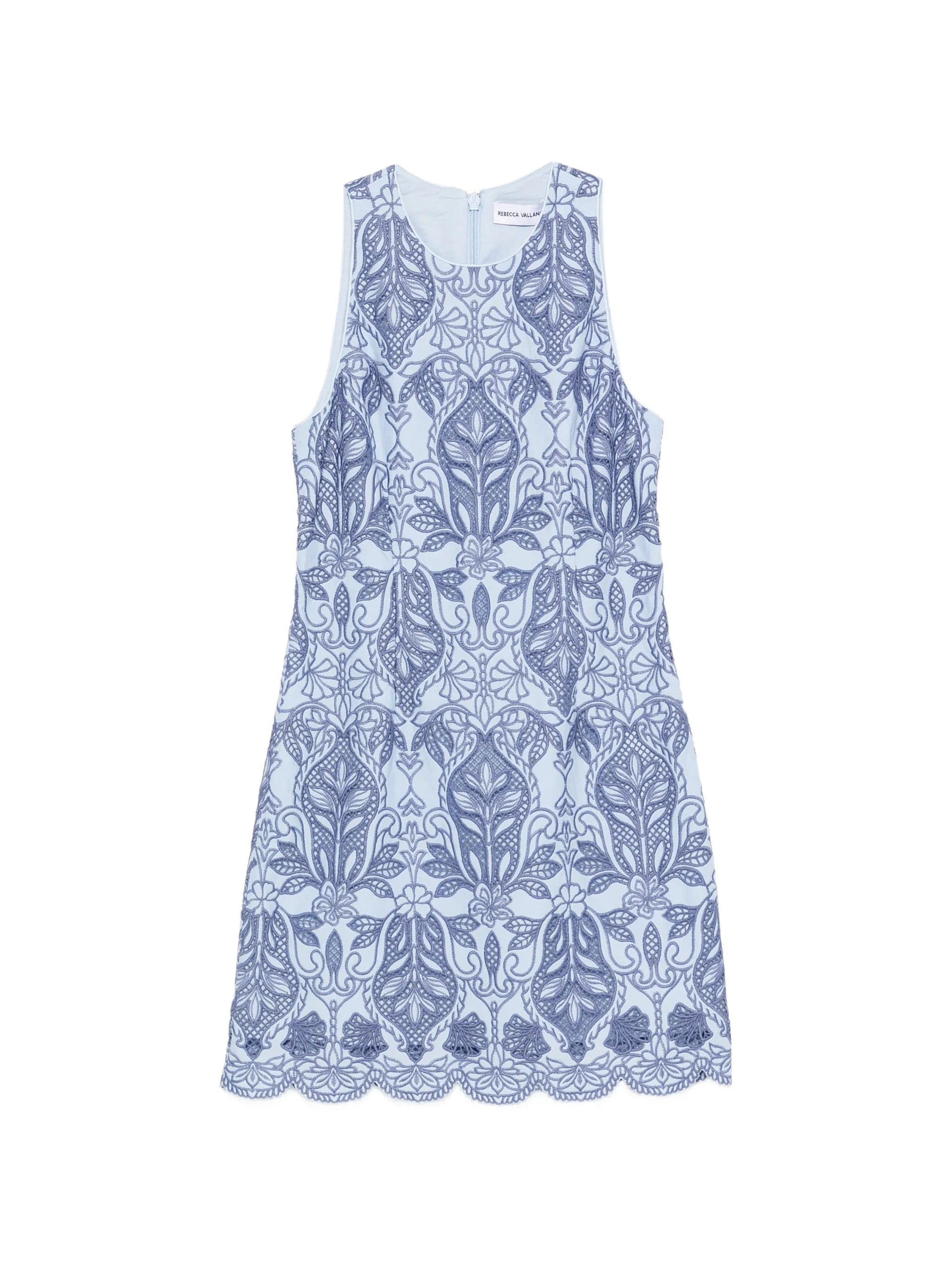 Rebecca Vallance Blooming Lanterns guipure - lace scalloped - hem mini dress