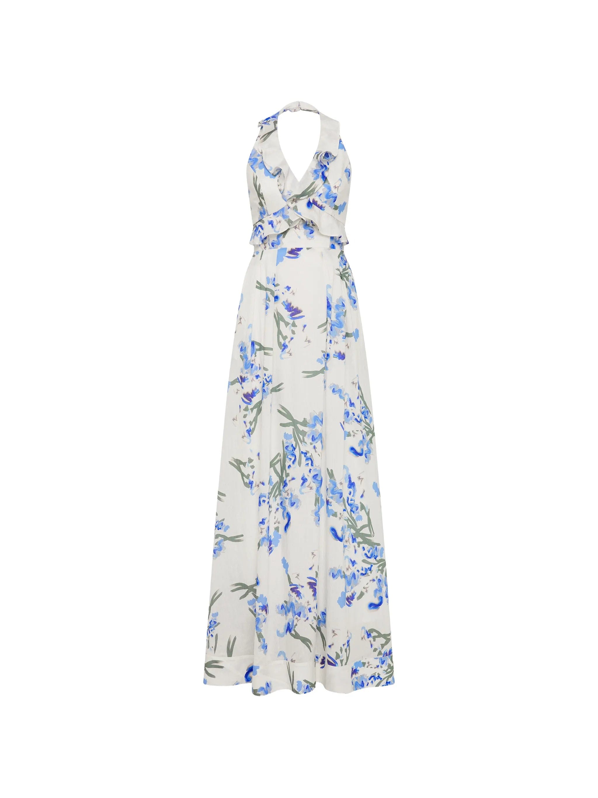 Rebecca Vallance Bluebell Meadow floral - print maxi dress