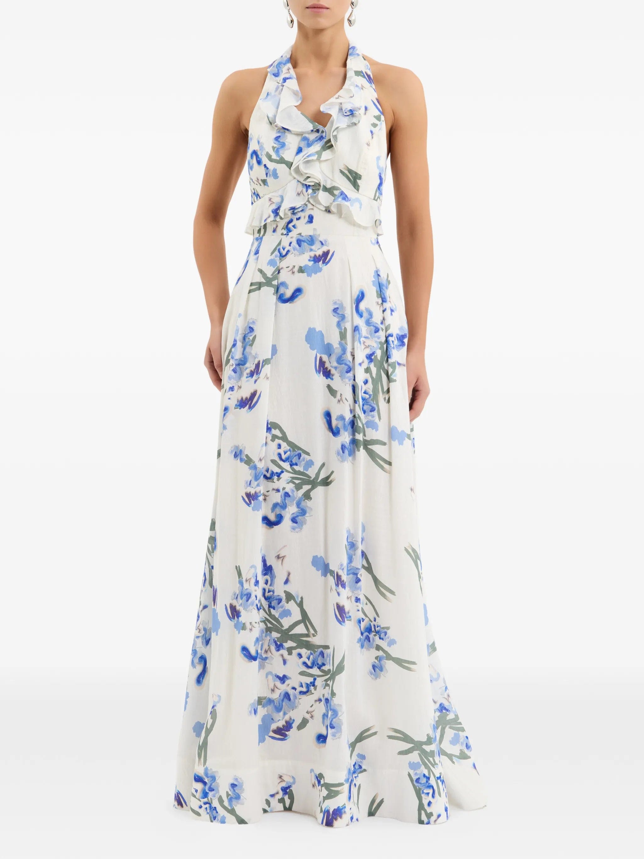 Rebecca Vallance Bluebell Meadow floral - print maxi dress