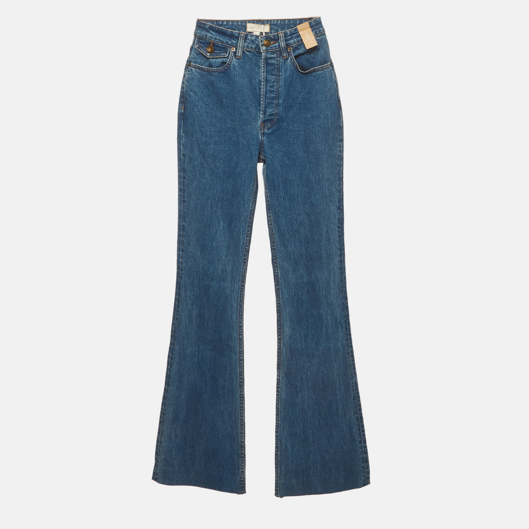 Rebecca Vallance Blue Denim Gisele Flare Jeans S/waist