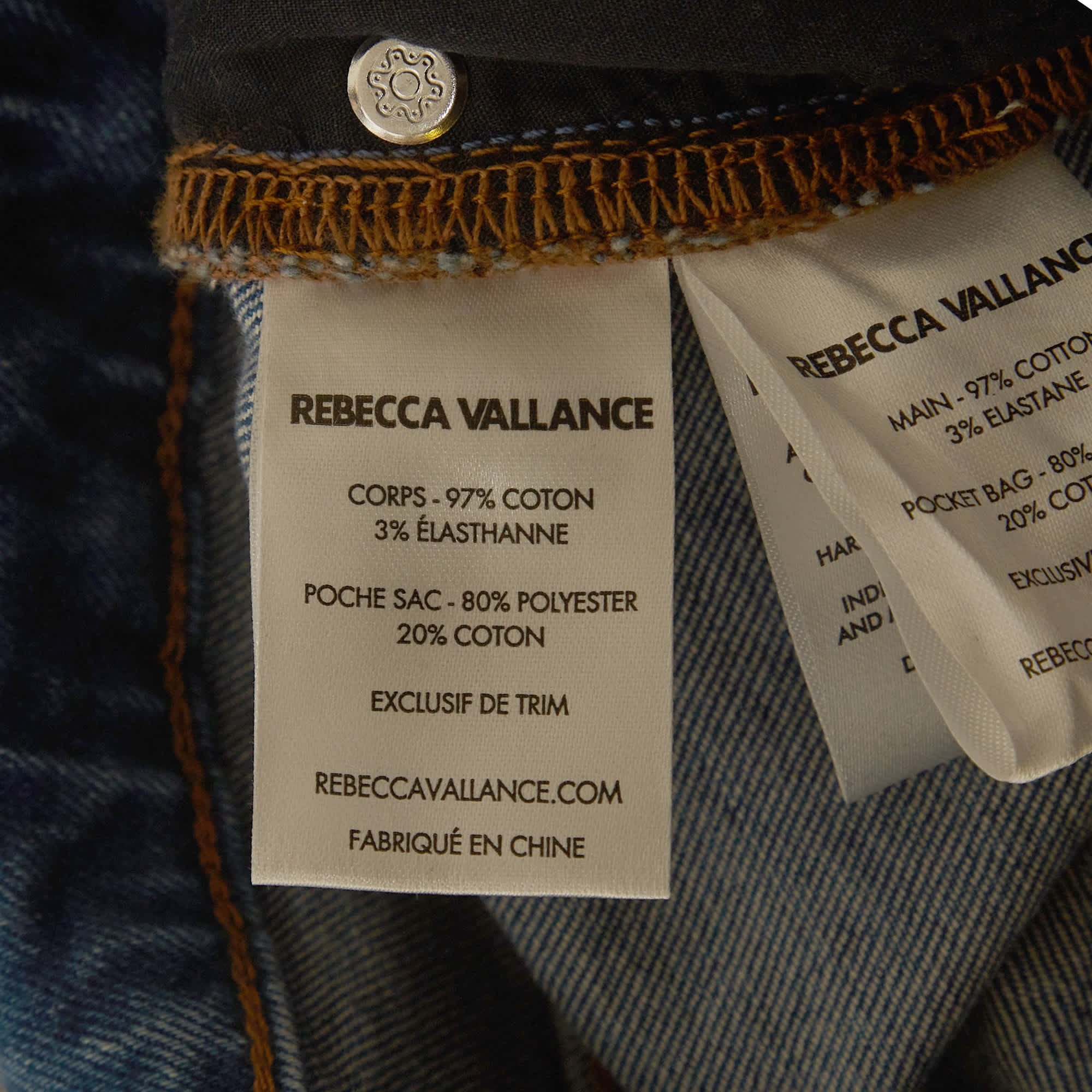 Rebecca Vallance Blue Denim Gisele Flare Jeans S/waist