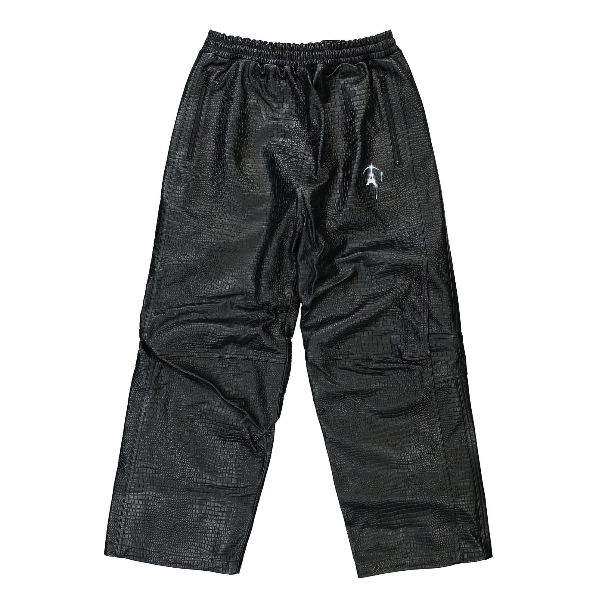 Doublet Embossed Leather Track Pants