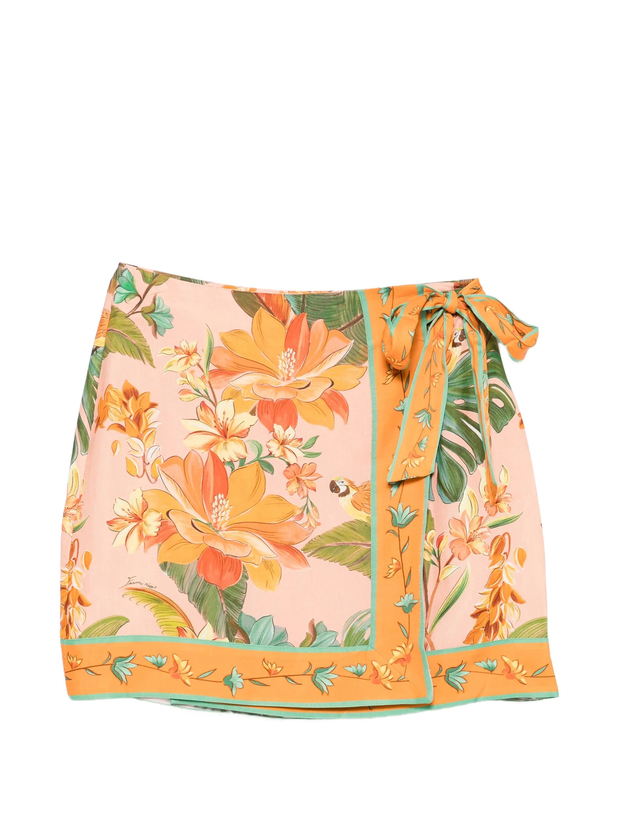 FARM Rio floral - print wrap - style skirt