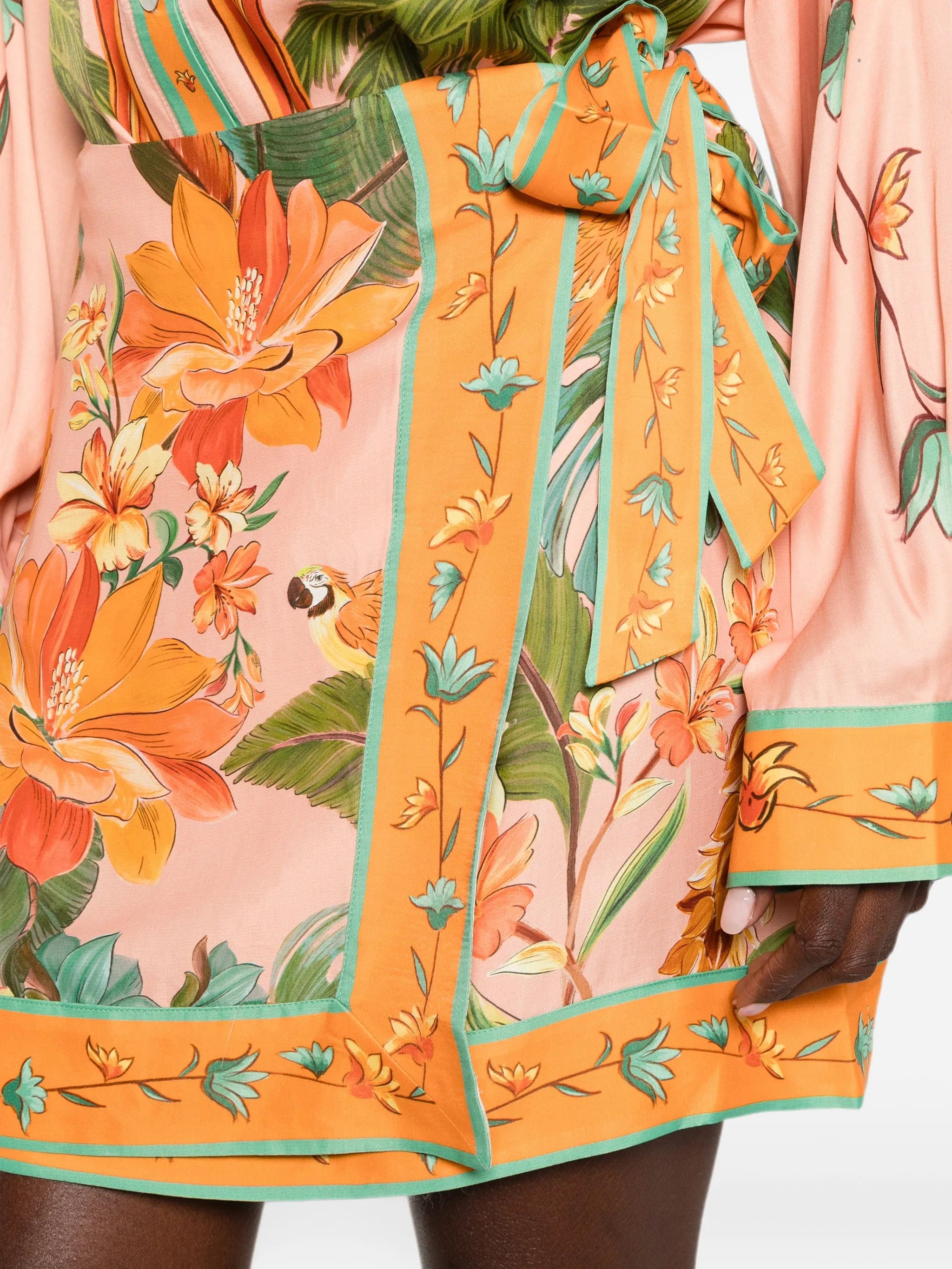 FARM Rio floral - print wrap - style skirt