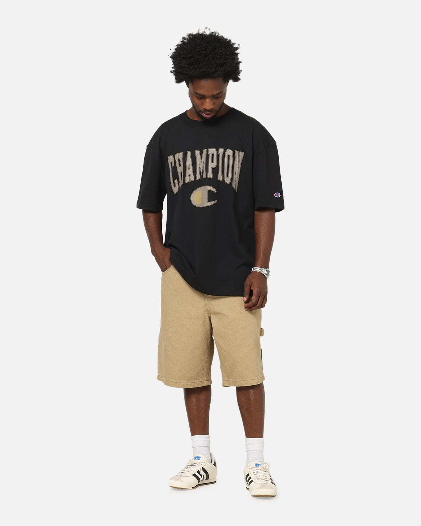 Champion CH Crew Athletic T - Shirt Black