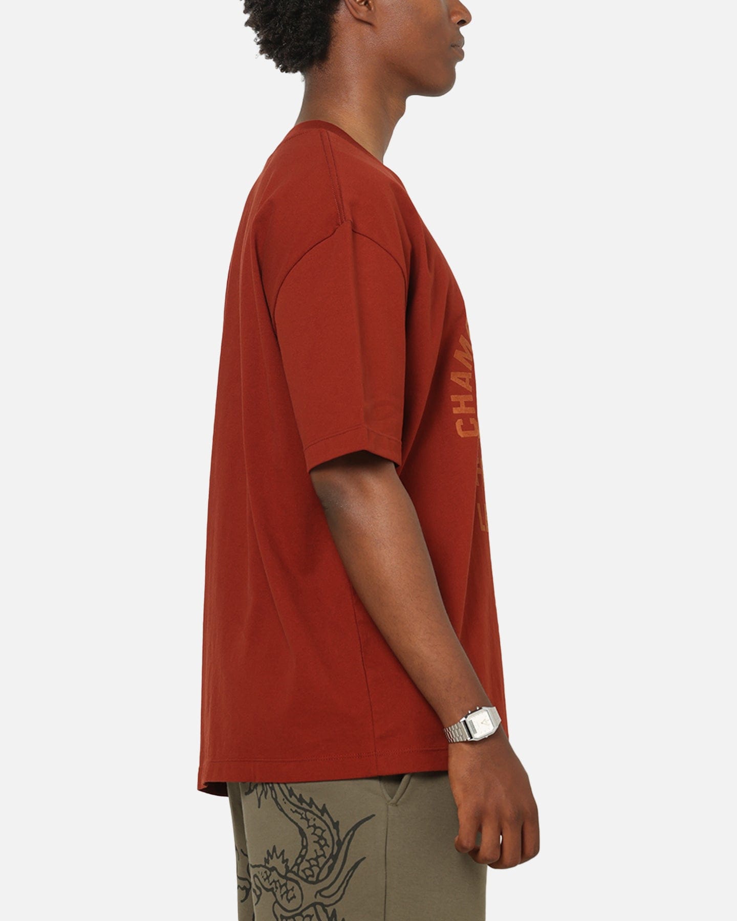 Champion Heritage Flocked Graphic T - Shirt Sumac
