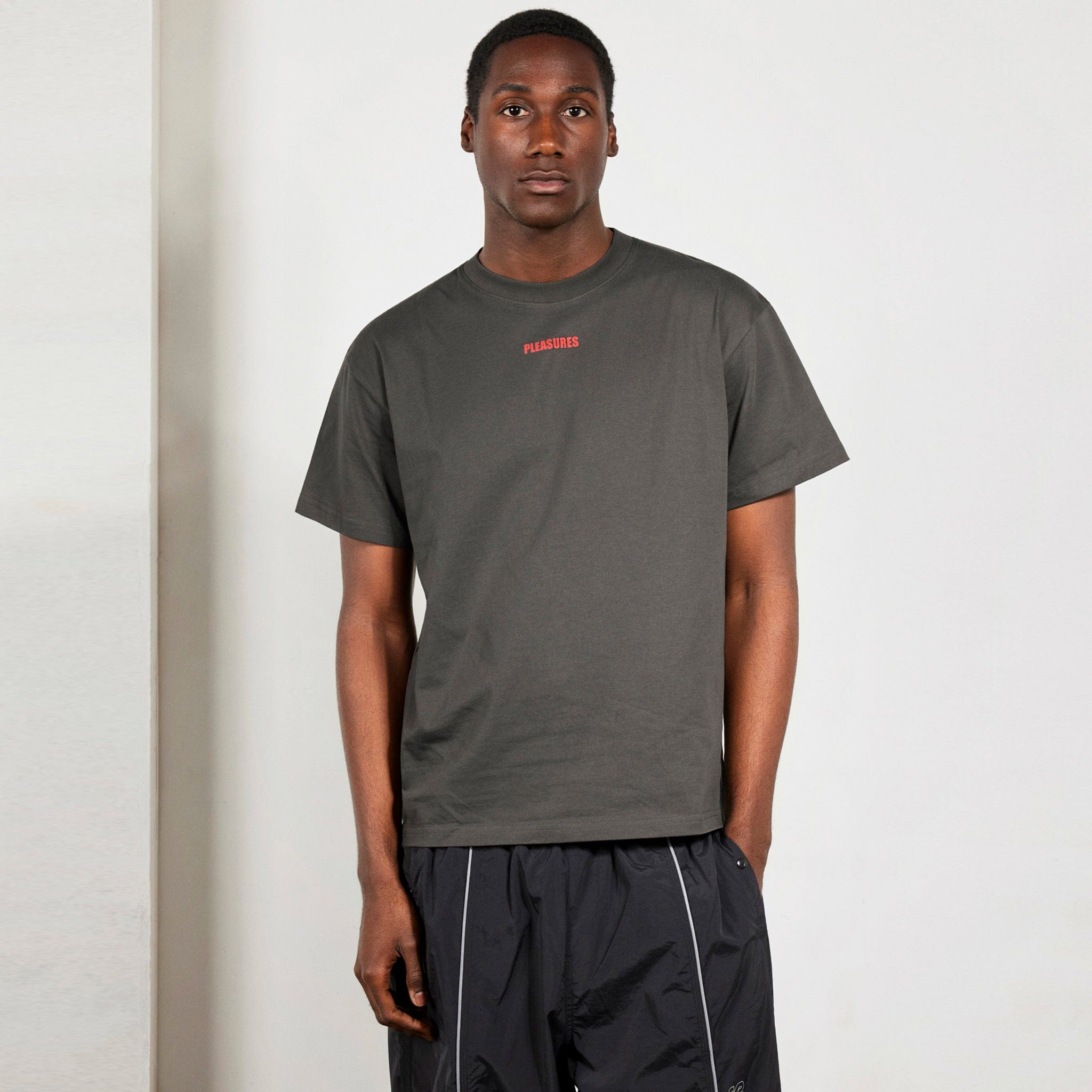 Pleasures WORDMARK T-Shirt (Charcoal)