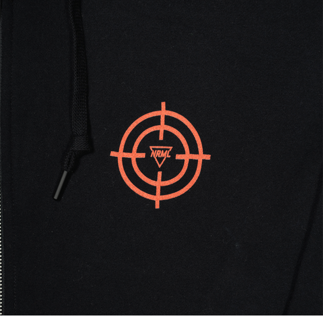 NRML RIDEAU RAT FULL - ZIP HOODIE BLACK
