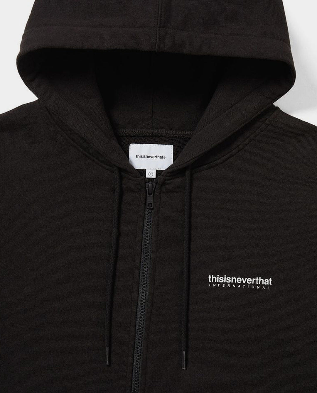 Thisisneverthat - Intl. Logo Zip - Hoodie - Off Black