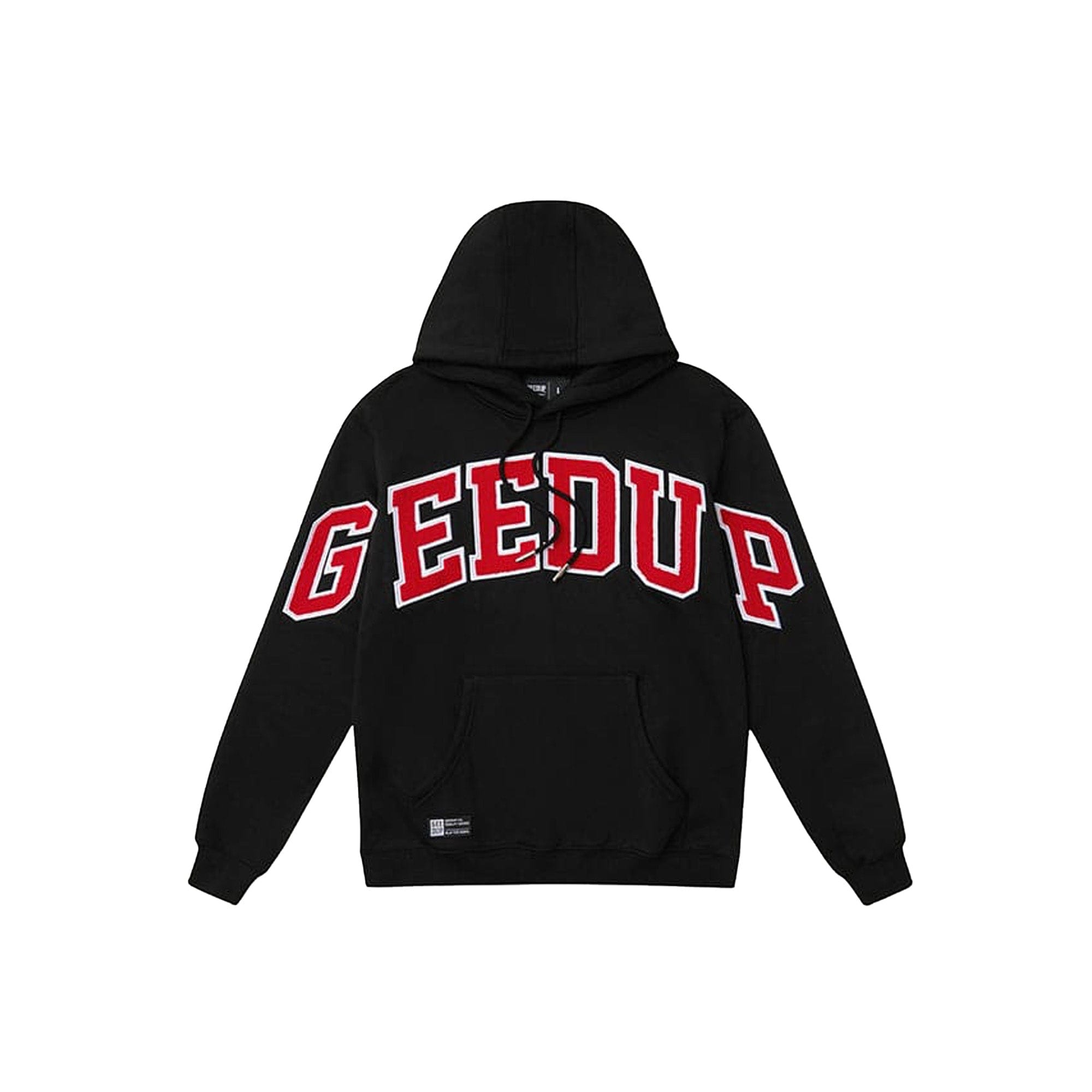 Geedup Team Logo Hoodie Black / White / Red (2025)
