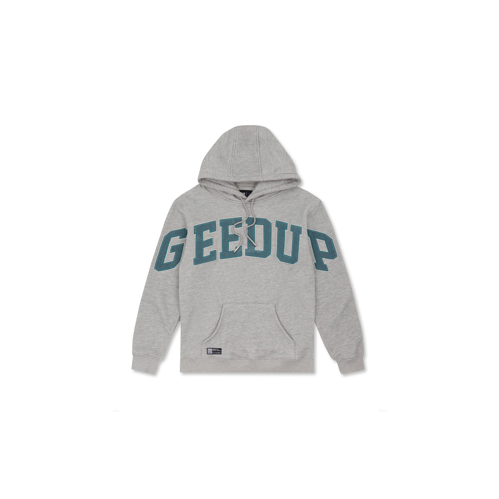 Geedup Hoodie Team Logo Grey Aqua (2022)