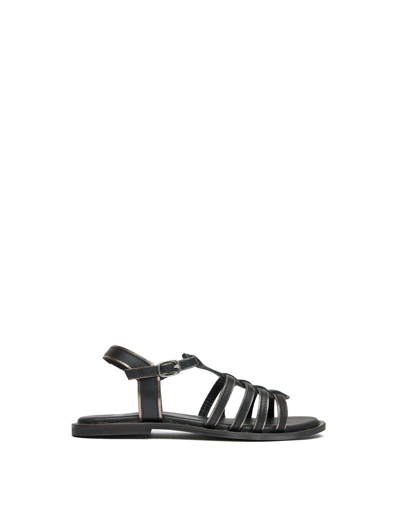 Sole Demi Gladiator Leather Sandals Black
