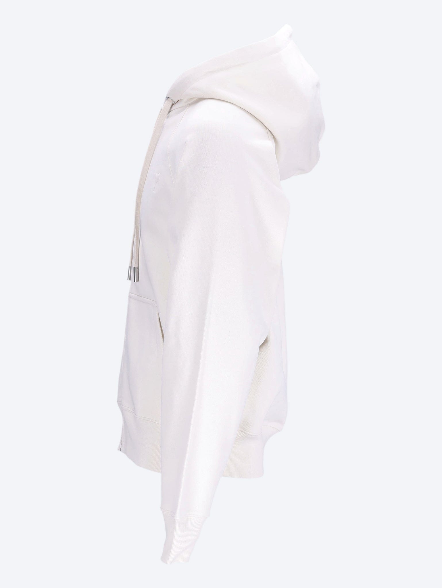 AMI Zipped hoodie with tonal embossed ami de coeur