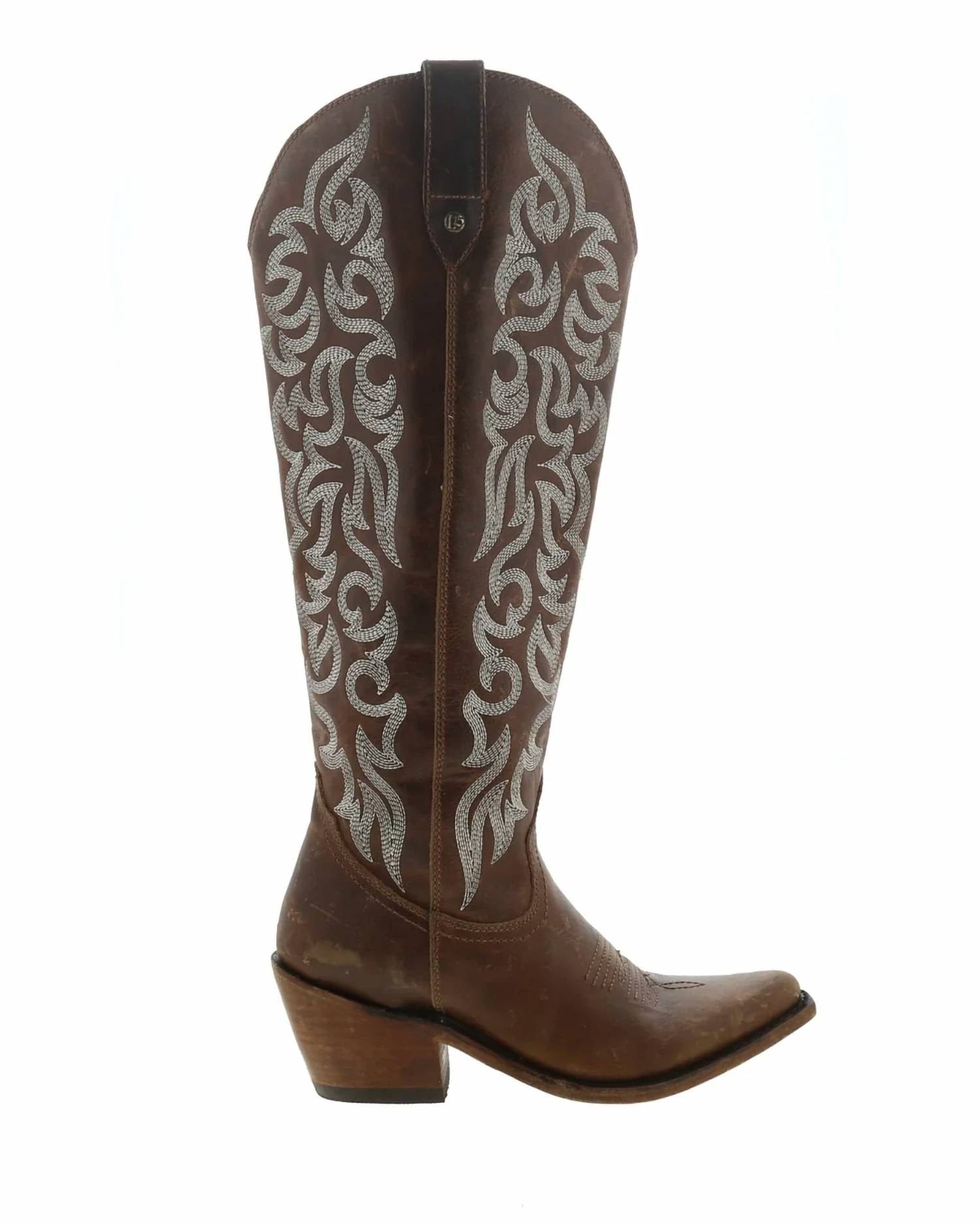 Chocolate Women's Wide Calf Suede Boot In Chocolate