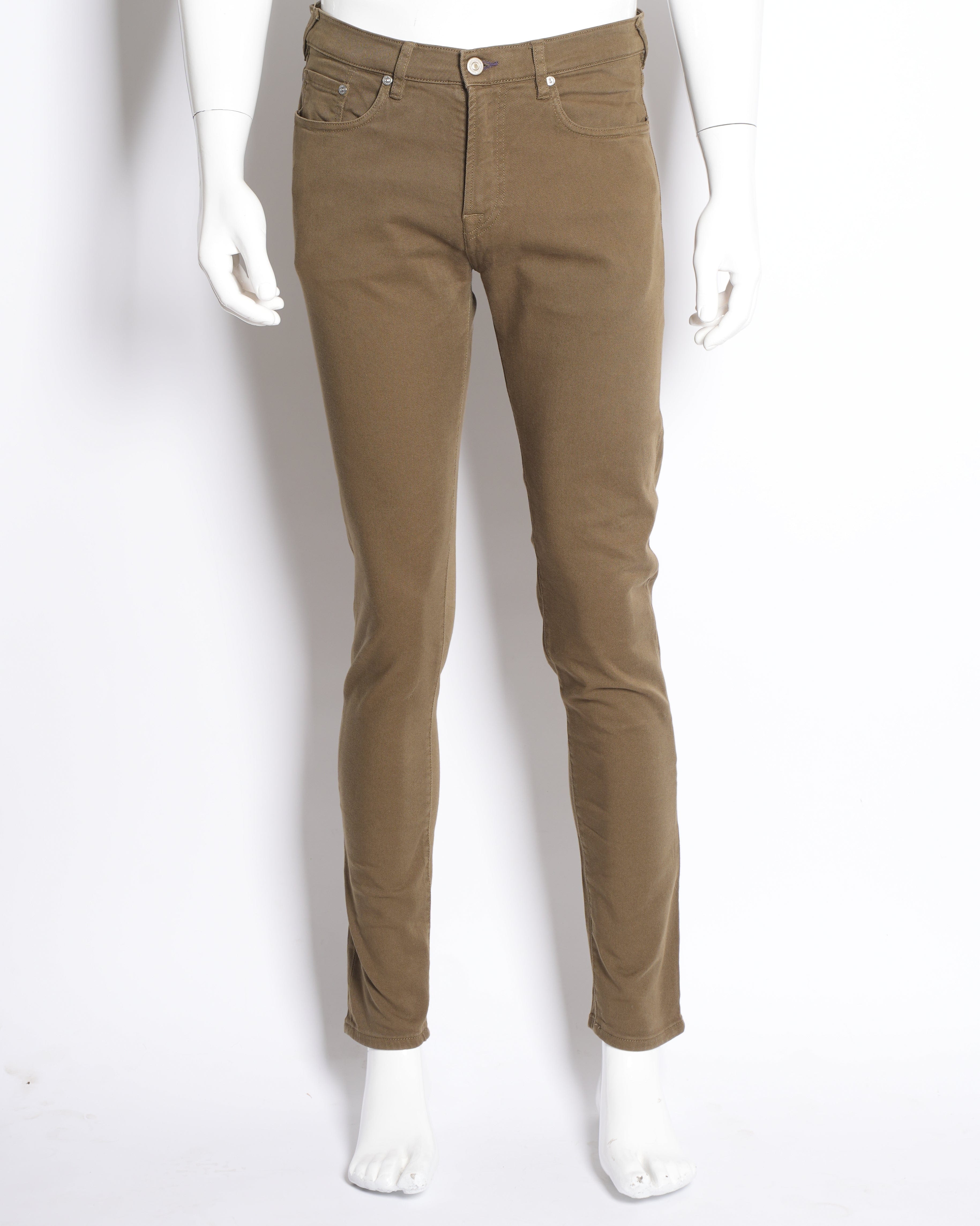 Paul Smith Men's Khaki Green Straight fit Jeans