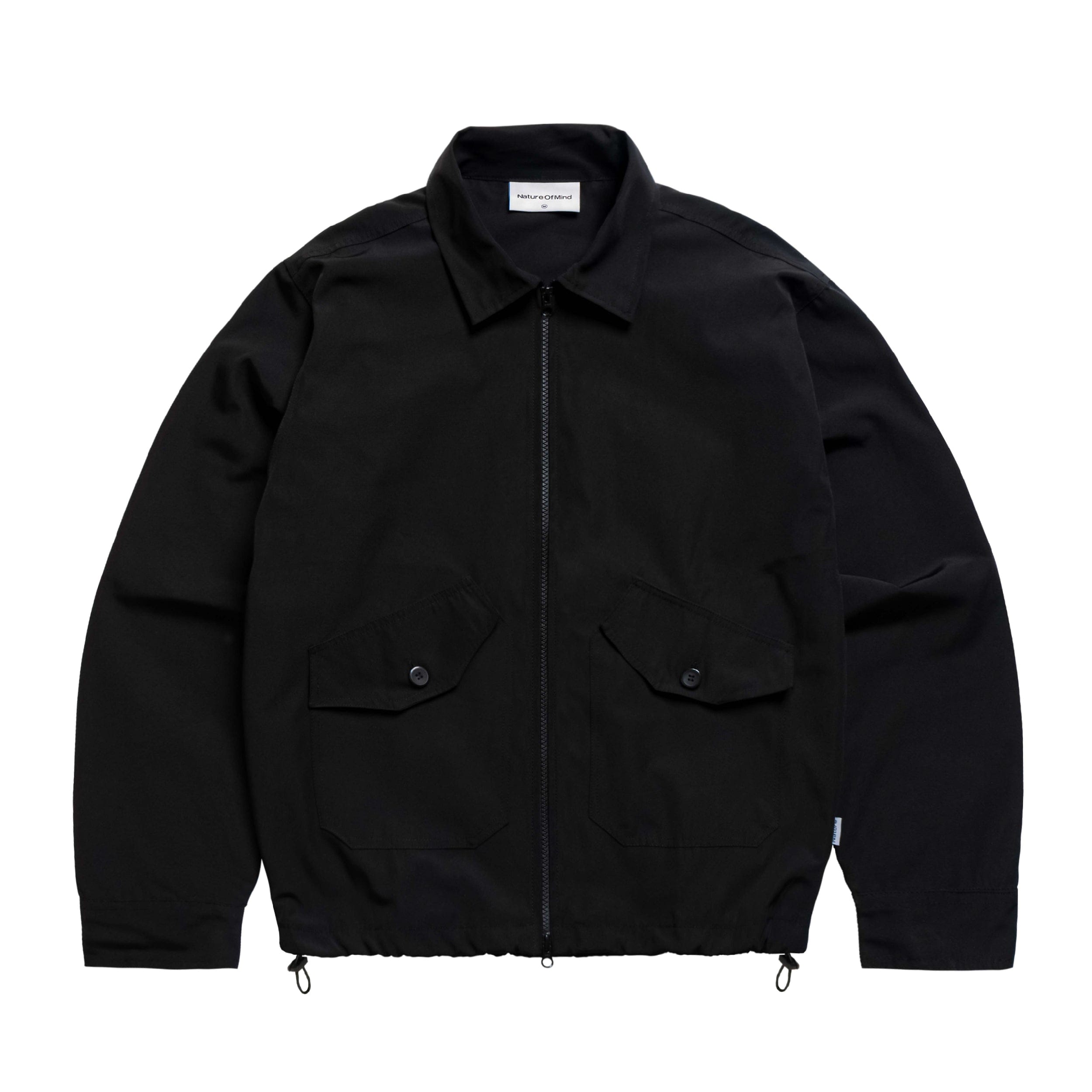 Nature of Mind Pocket Zip Jacket - Black