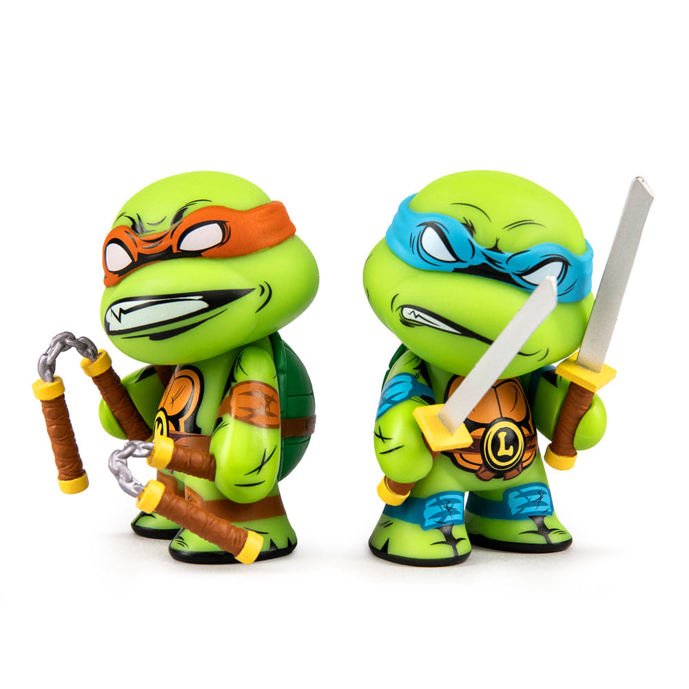 Teenage Mutant Ninja Turtles Leonardo & Michelangelo 3" Vinyl Figure 2 - pack