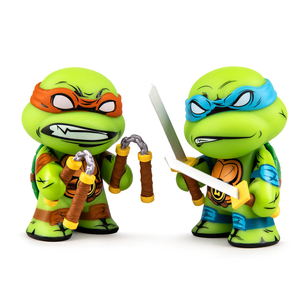 Teenage Mutant Ninja Turtles Leonardo & Michelangelo 3" Vinyl Figure 2 - pack