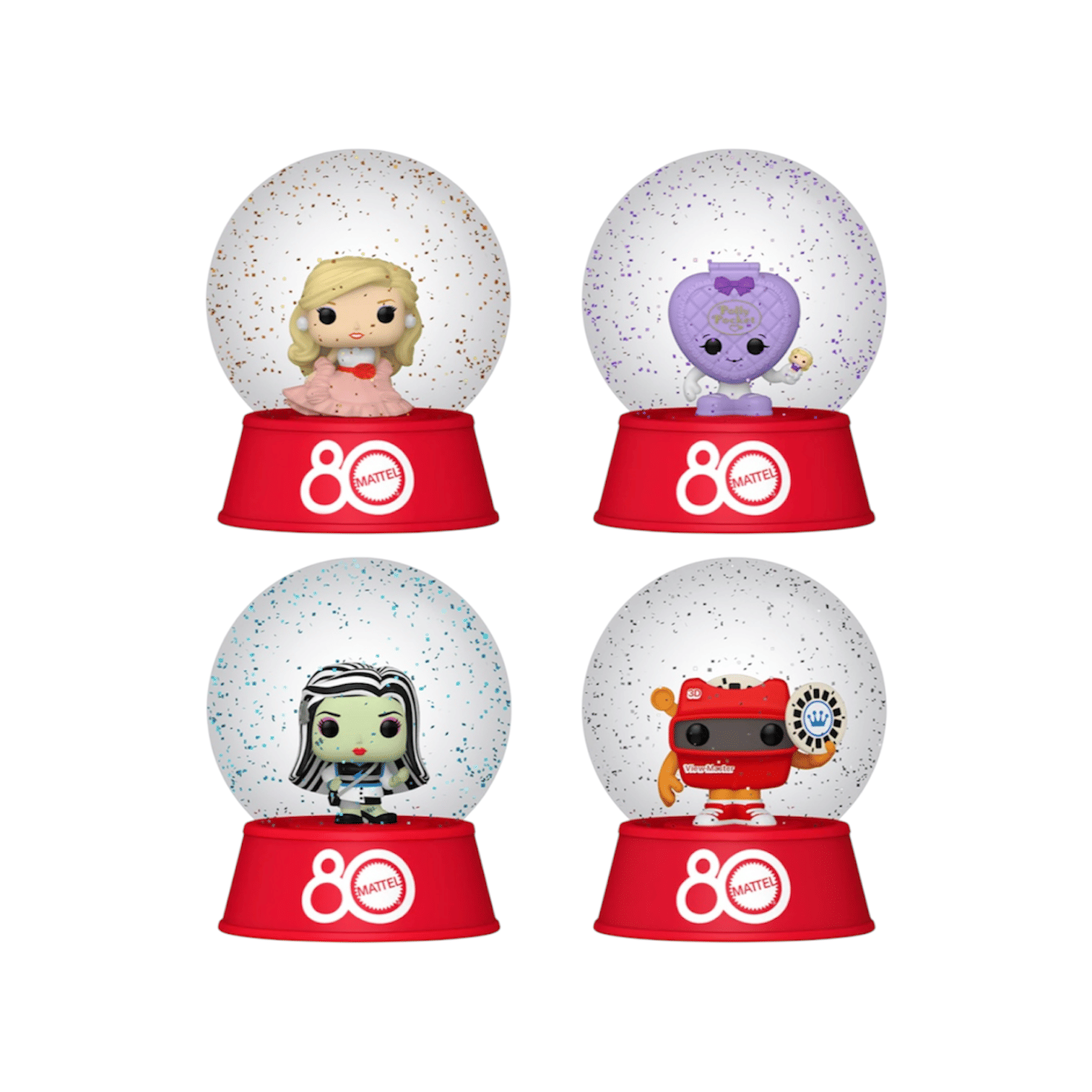 Retro Toys Funko Mystery Minis Snow Globes - 80th Anniversary