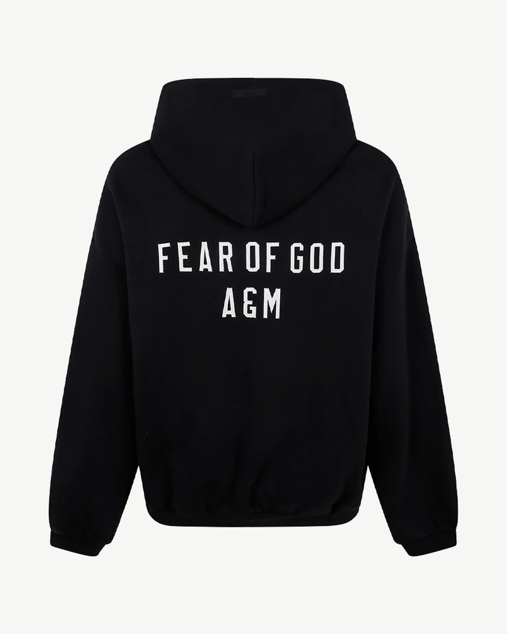 FOG ESSENTIALS HOLIDAY24 CREST HEAVY BLACK ZIP UP HOODIE