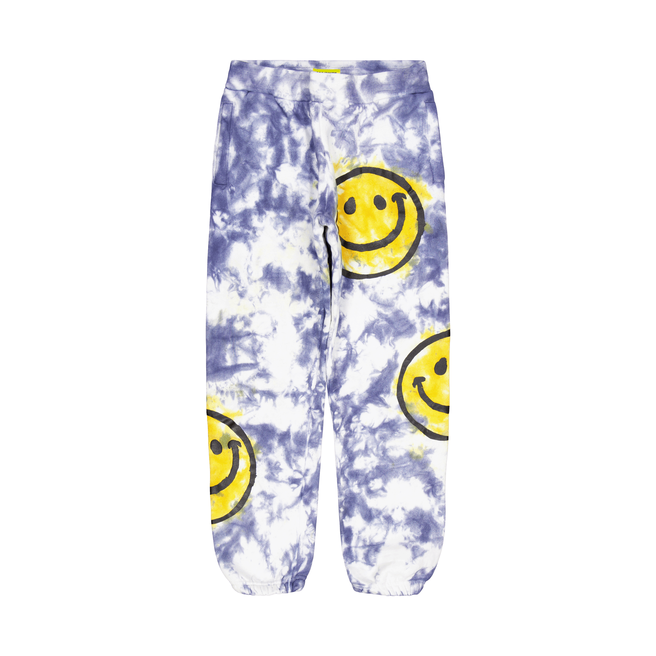 Market Smiley Sun Dye Sweatpant Yellow Blue Tie - dye