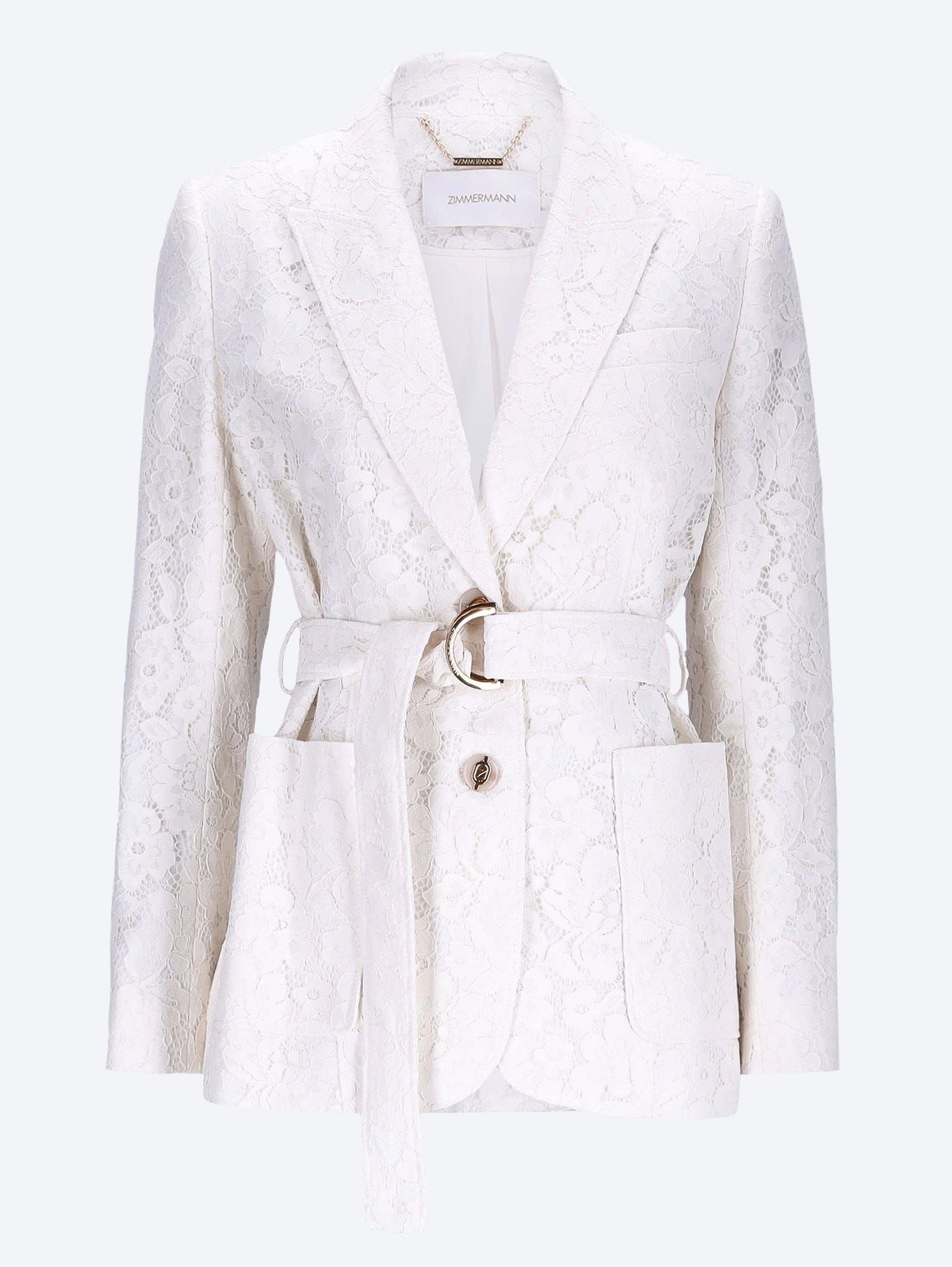 Zimmermann Luna lace belted blazer