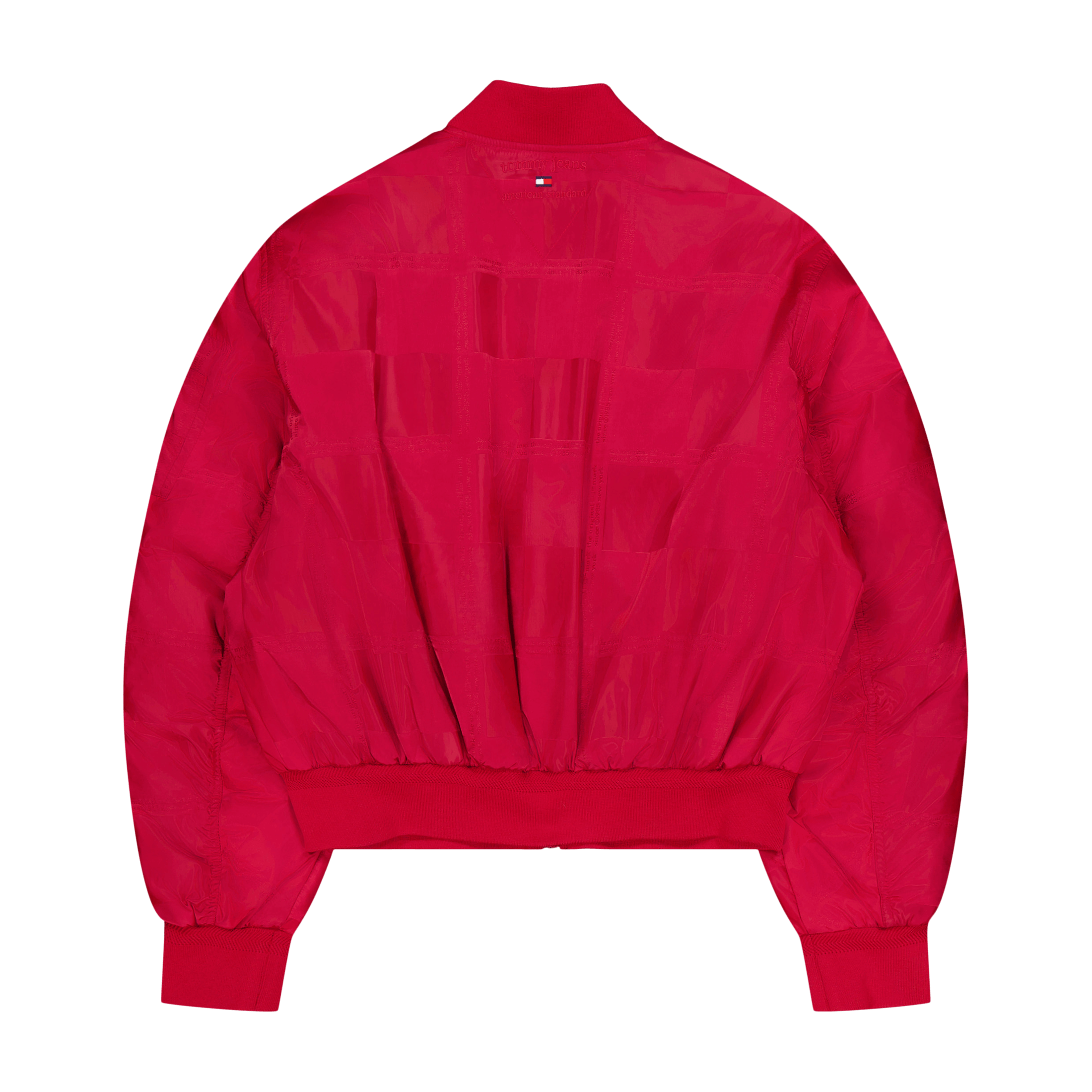 Tommy Jeans Tjcu Jacquard Boxy Bomber Jack Medium Red