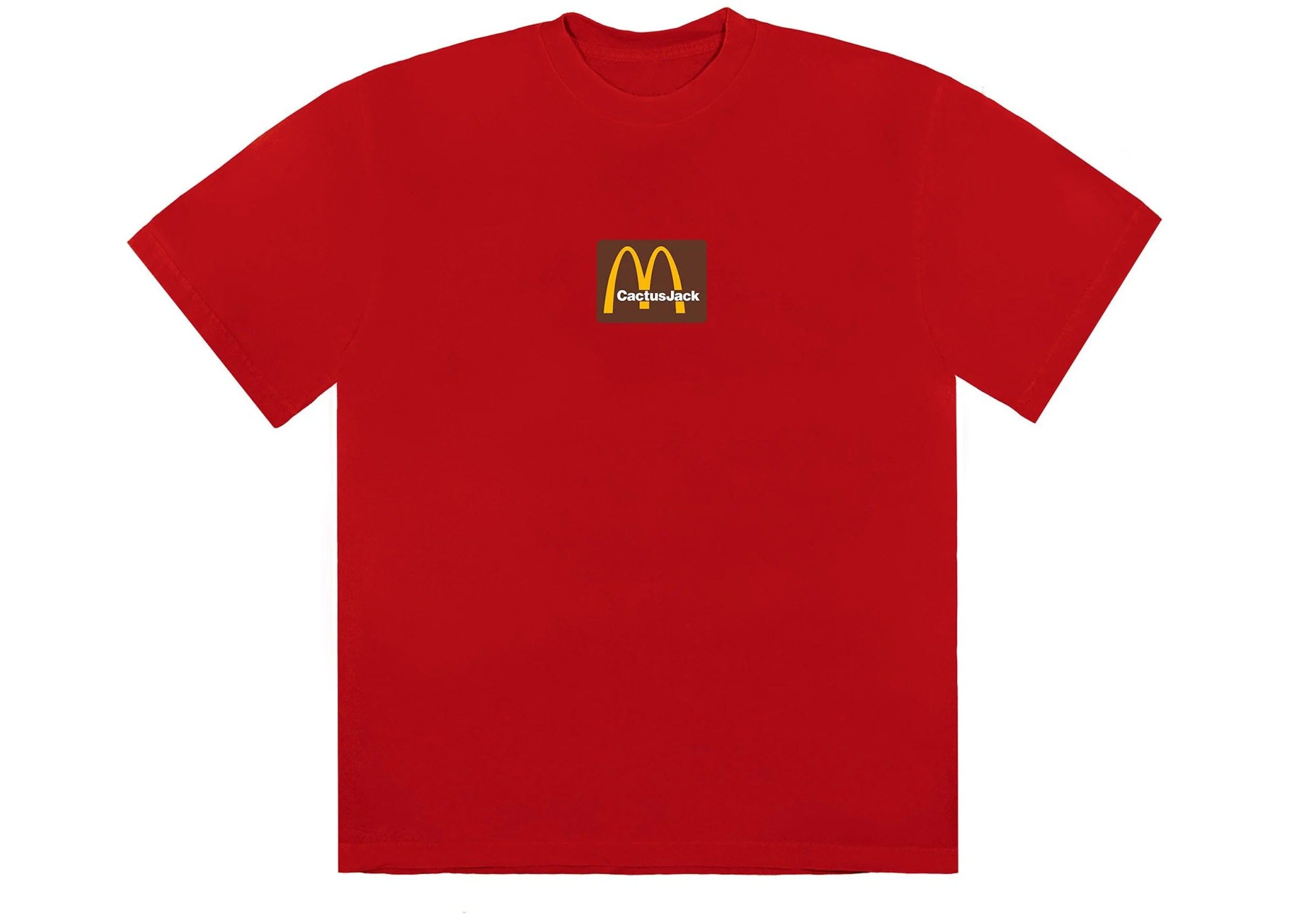 Cactus Jack Travis Scott x McDonald's Sesame Inv III T - Shirt Red