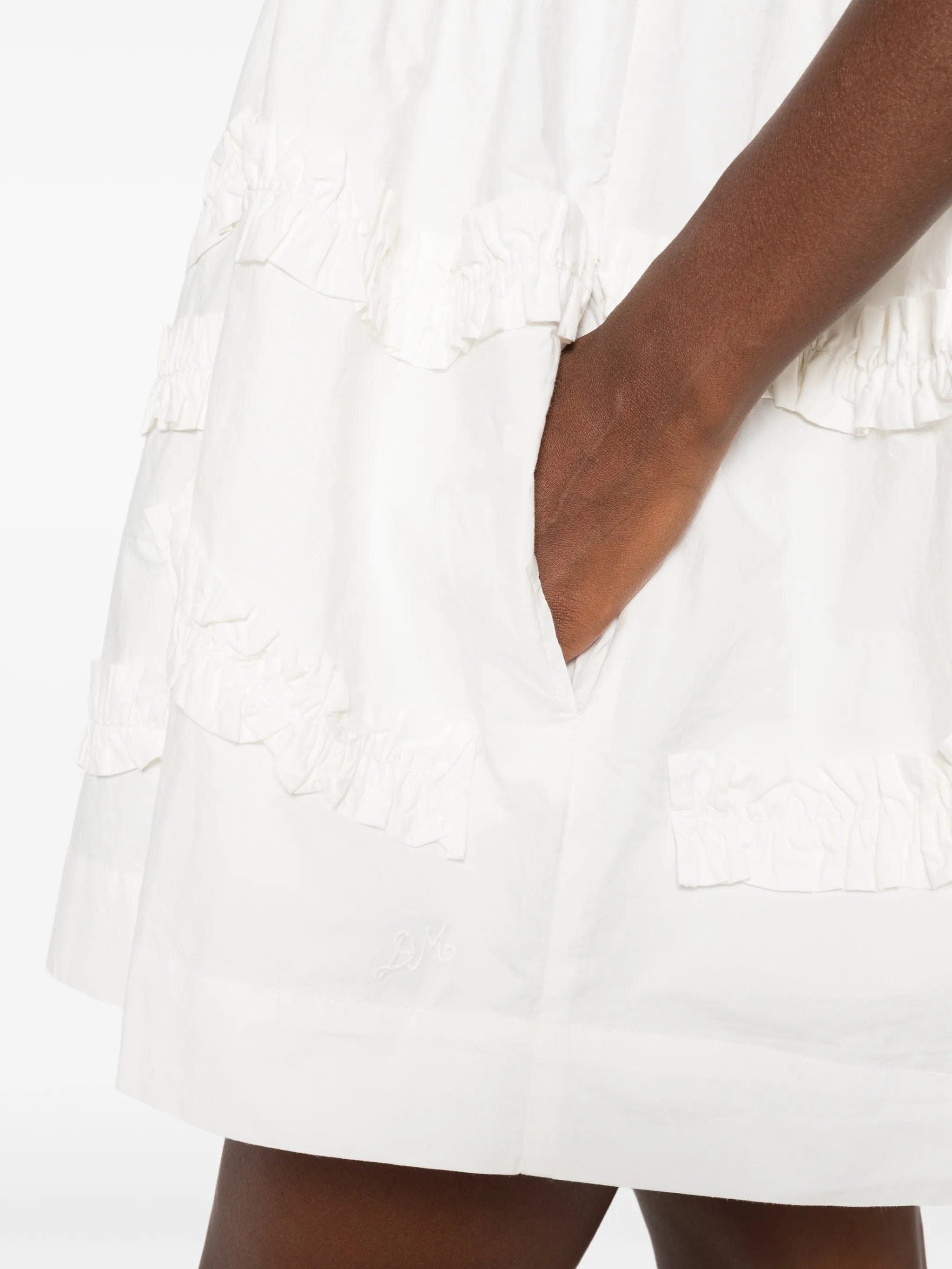 Damson Madder Stella ruffle - trimmed mini dress