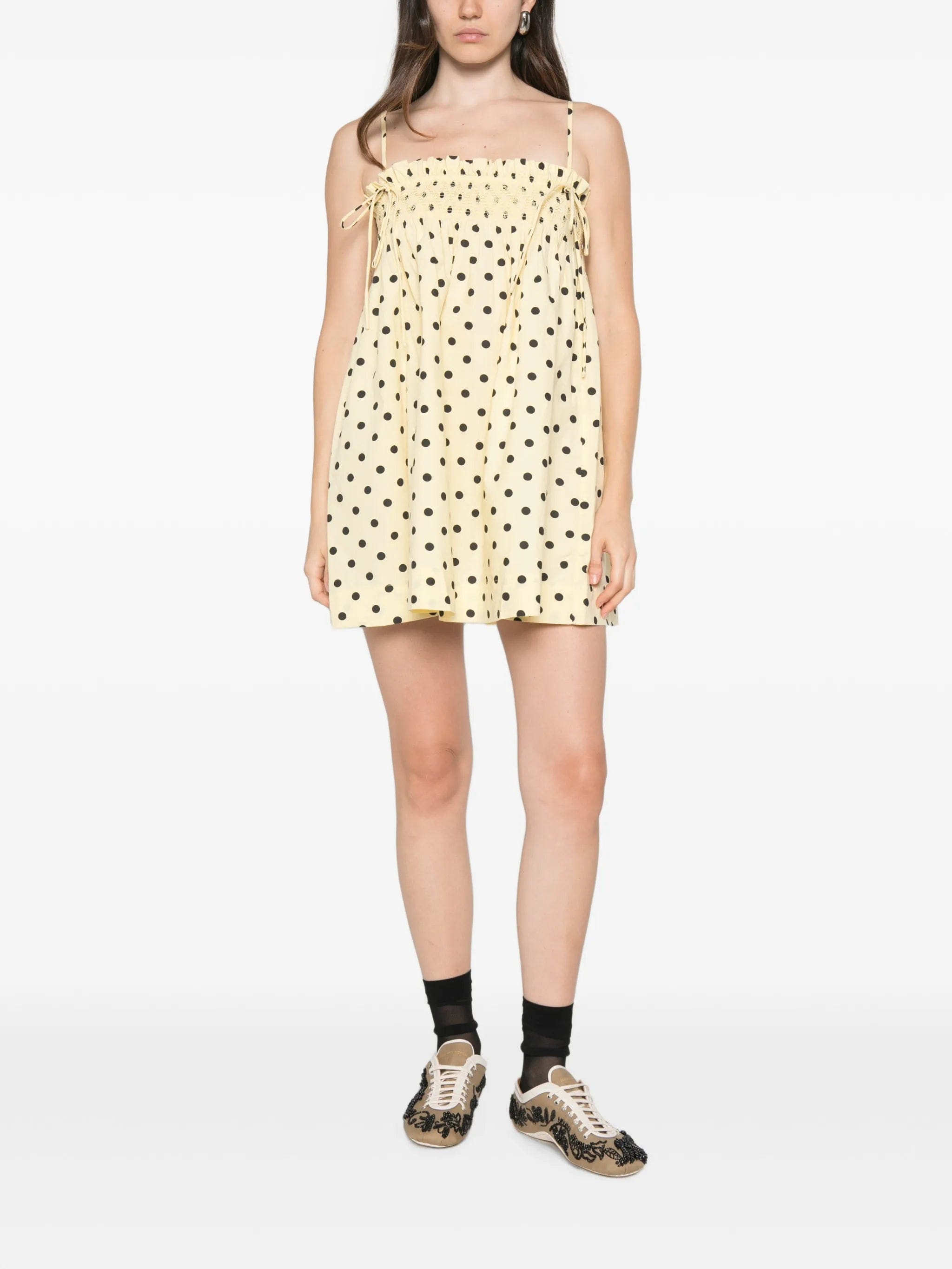 Damson Madder Lilo polka - dot mini dress