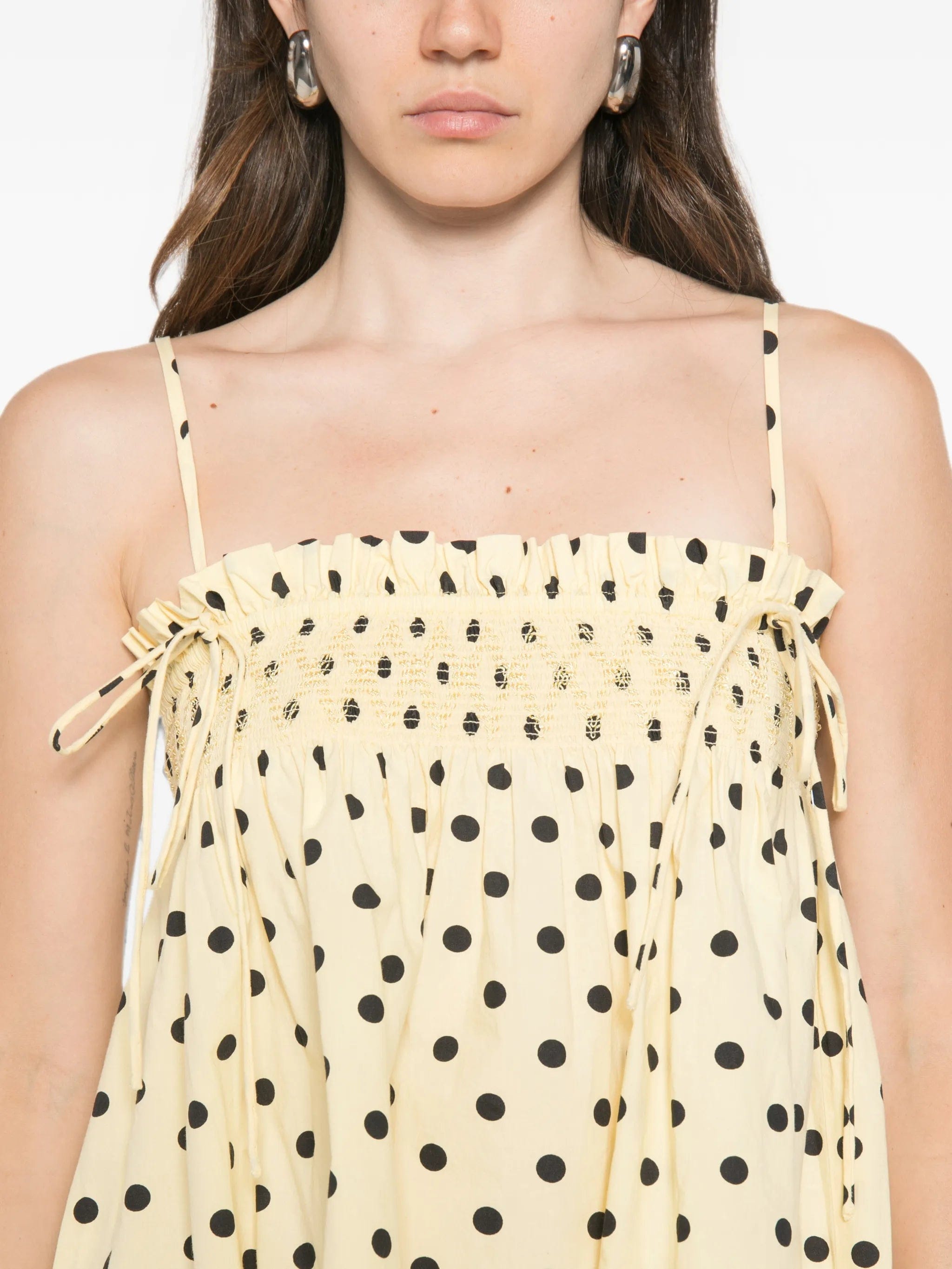 Damson Madder Lilo polka - dot mini dress