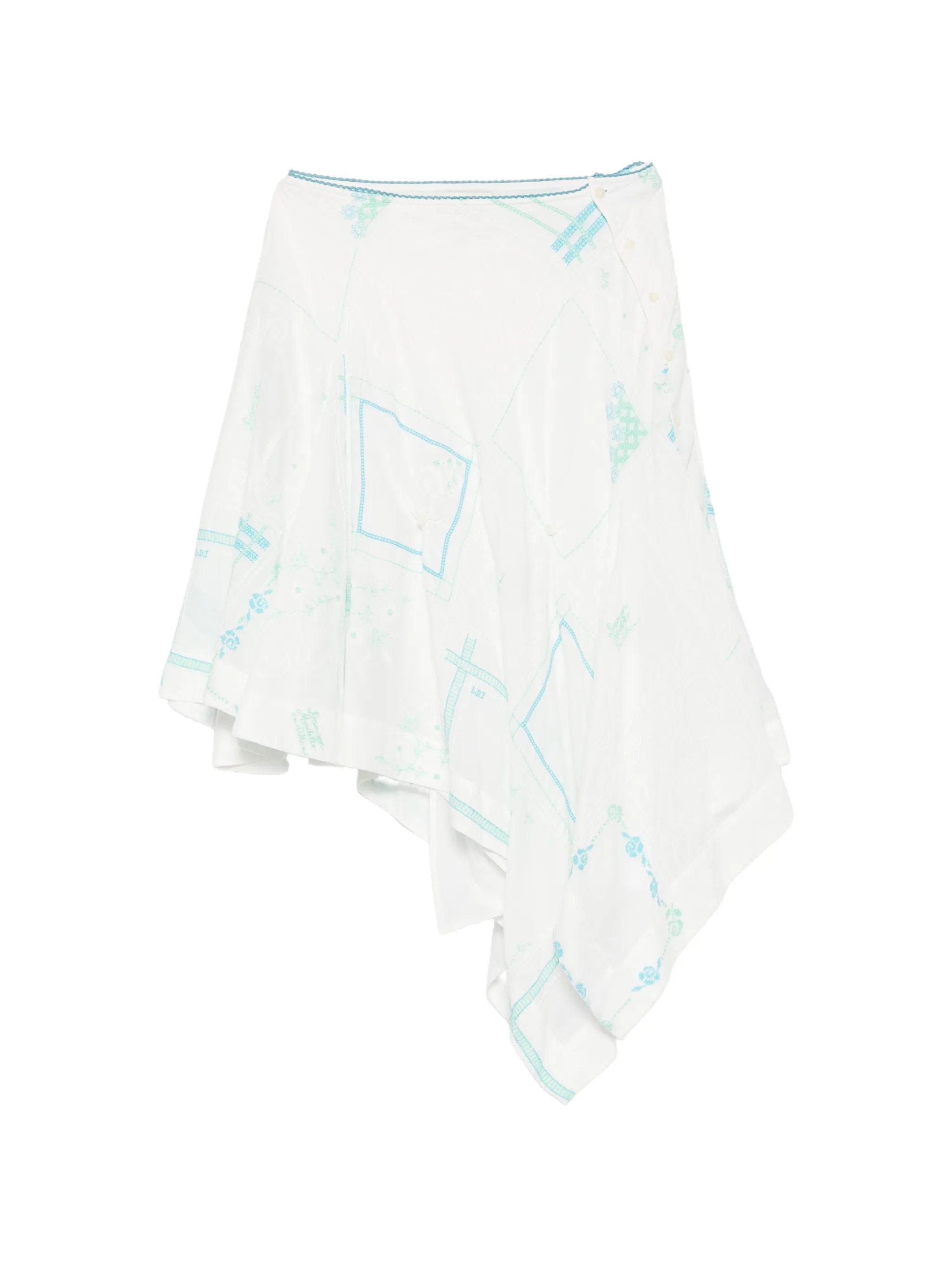 Damson Madder Corinne embroidered midi skirt
