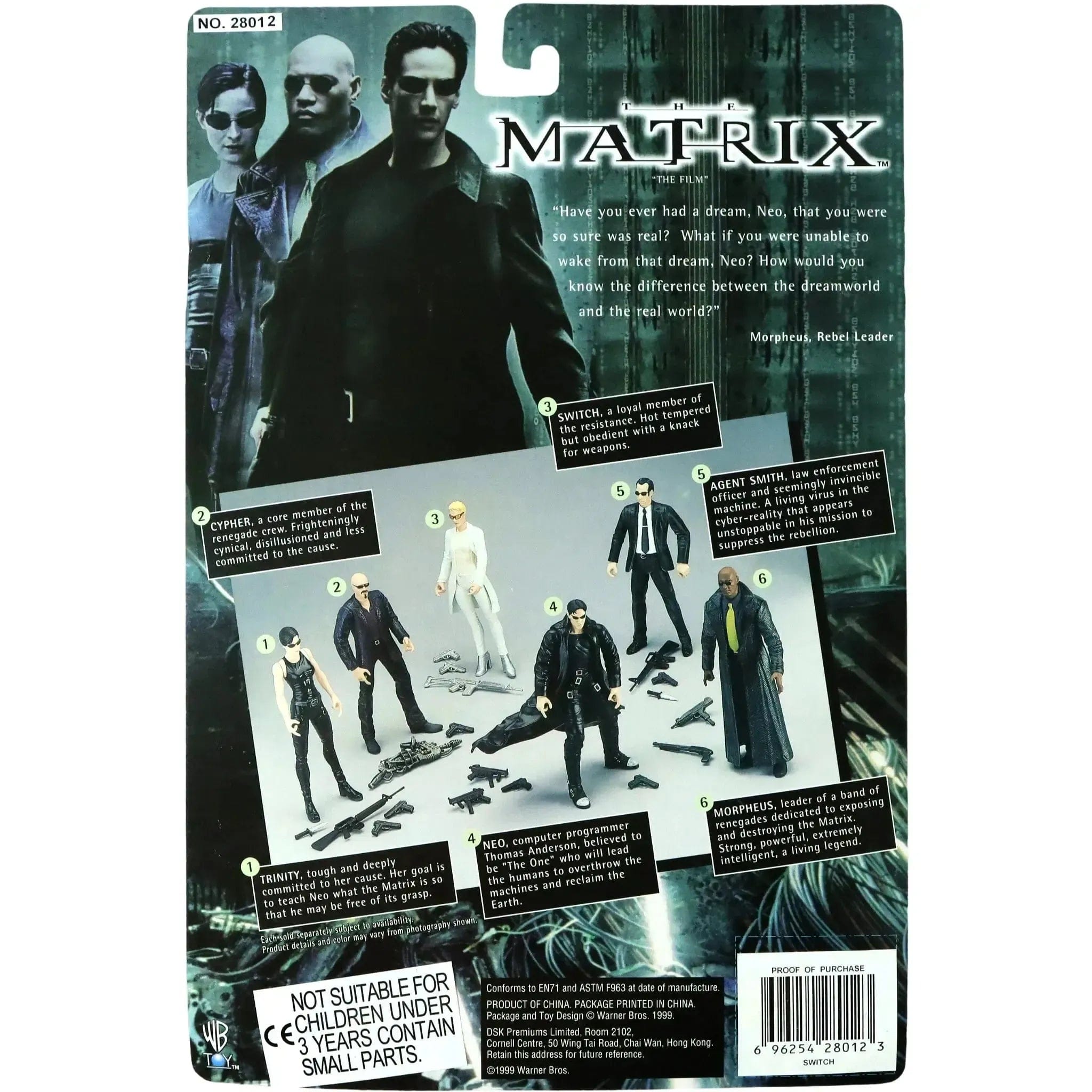 N2 Toys The Matrix - Switch Action Figure (6") - N2 Toys - The Film Series - (1999)