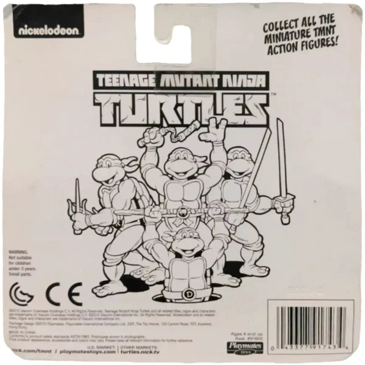 Playmates Toys Teenage Mutant Ninja Turtles - Michelangelo & Casey Jones Action Figure Set (2.25") - Playmates Toys